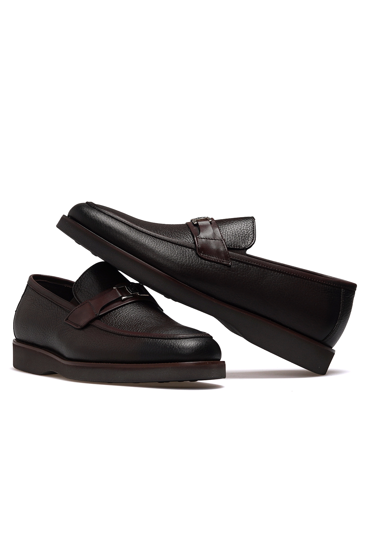 Erkek Hakiki Deri Loafer Hafif Ayakkabı 25k 119569 M Kahve - Görsel 7