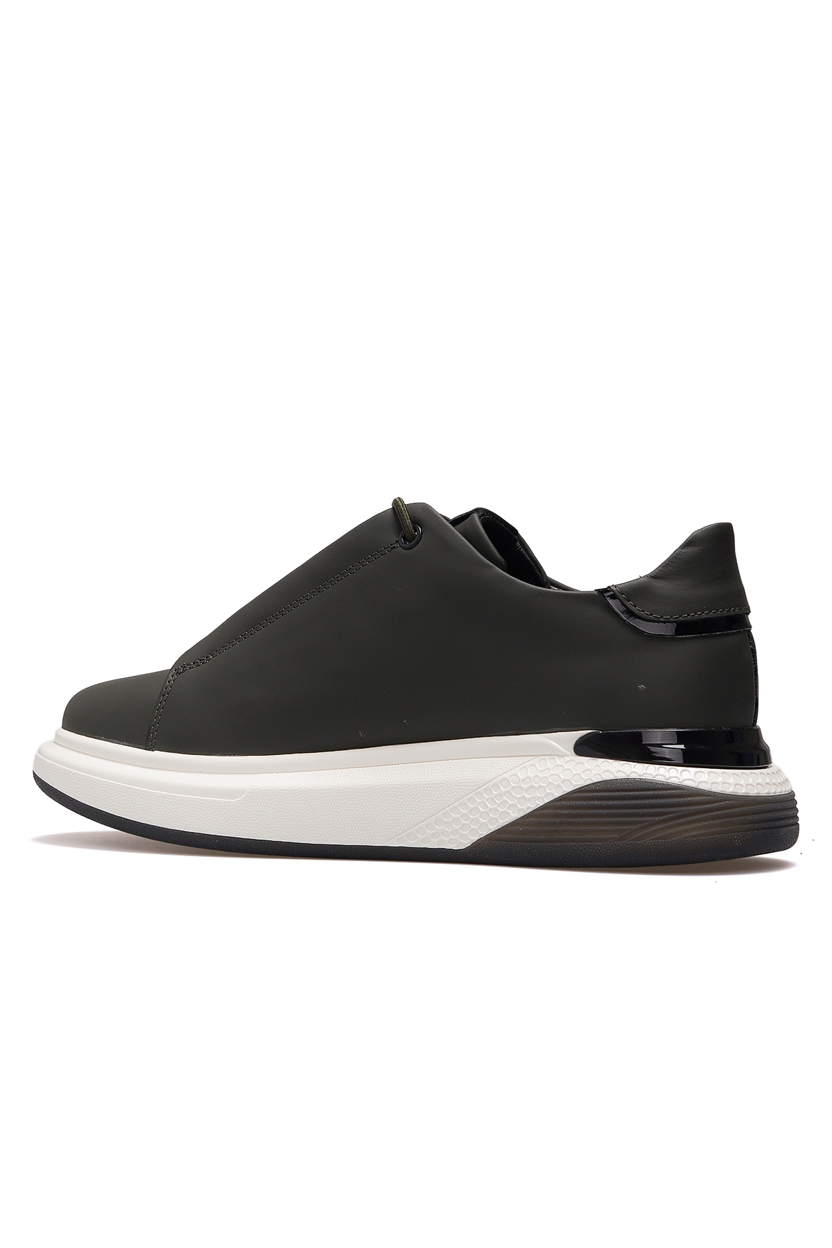 Erkek Hakiki Deri Günlük Casul Ayakkabı 25k 10229 M Siyah - Görsel 4