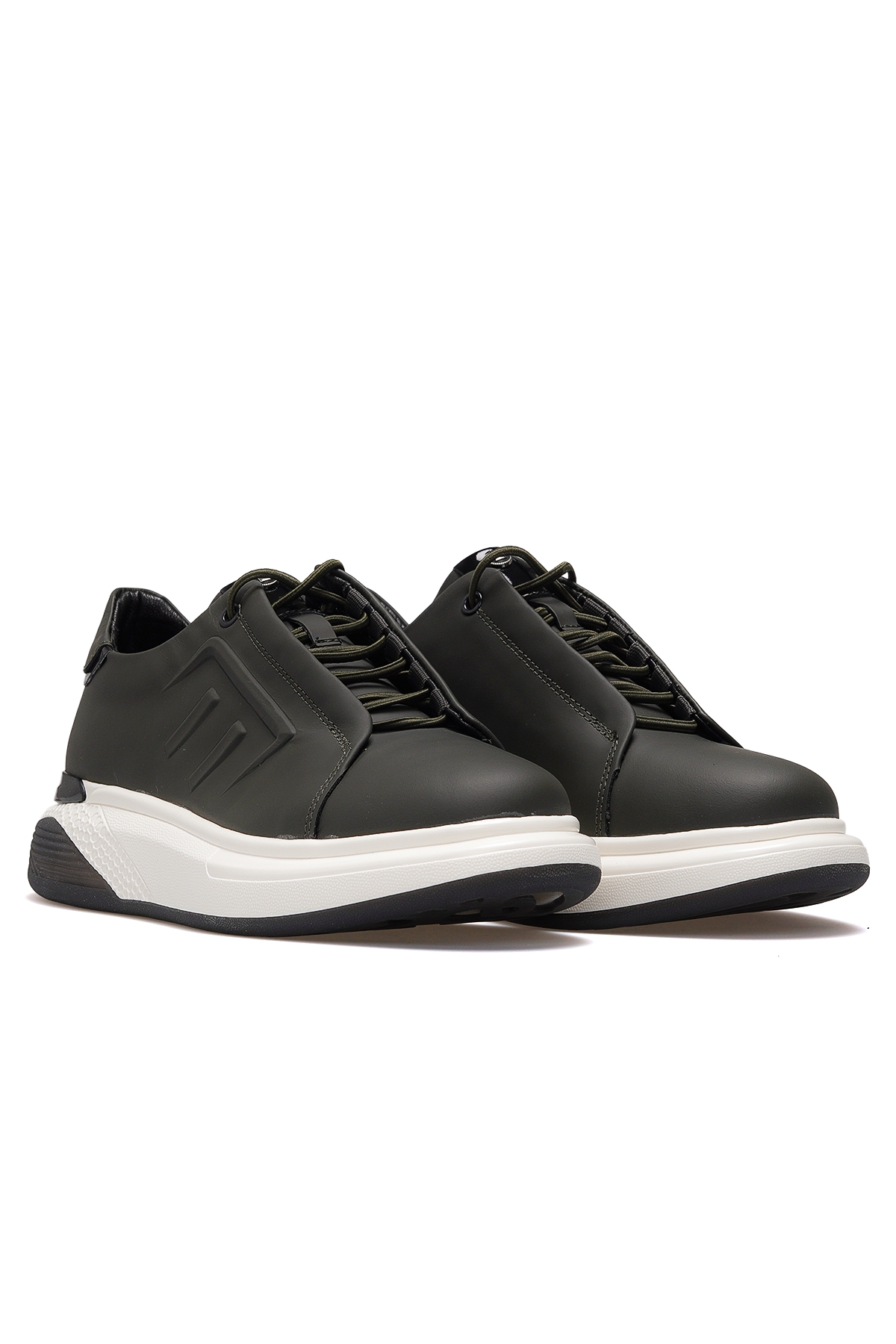 Erkek Hakiki Deri Günlük Casul Ayakkabı 25k 10229 M Siyah - Görsel 6