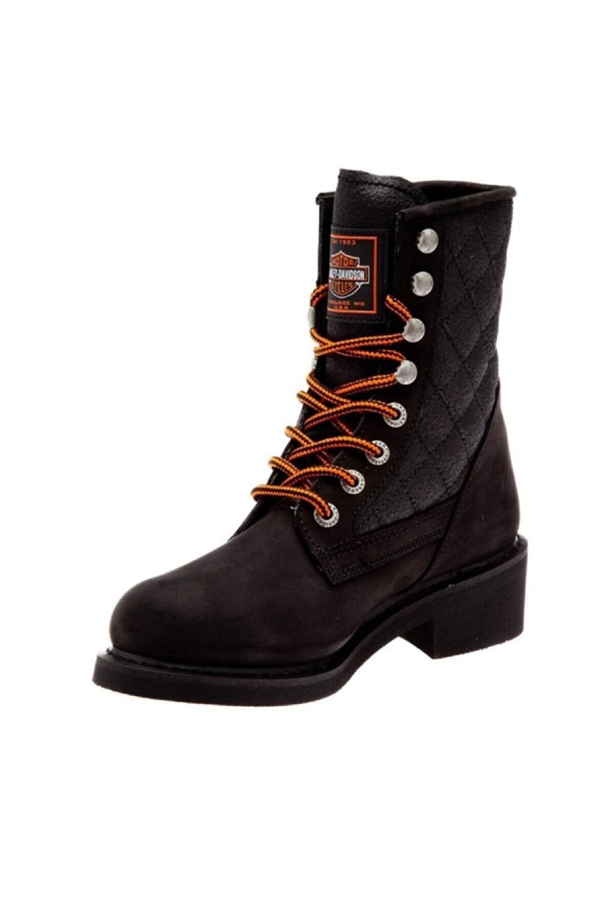 New Worker Kadın Bot Siyah Nubuk - Görsel 3