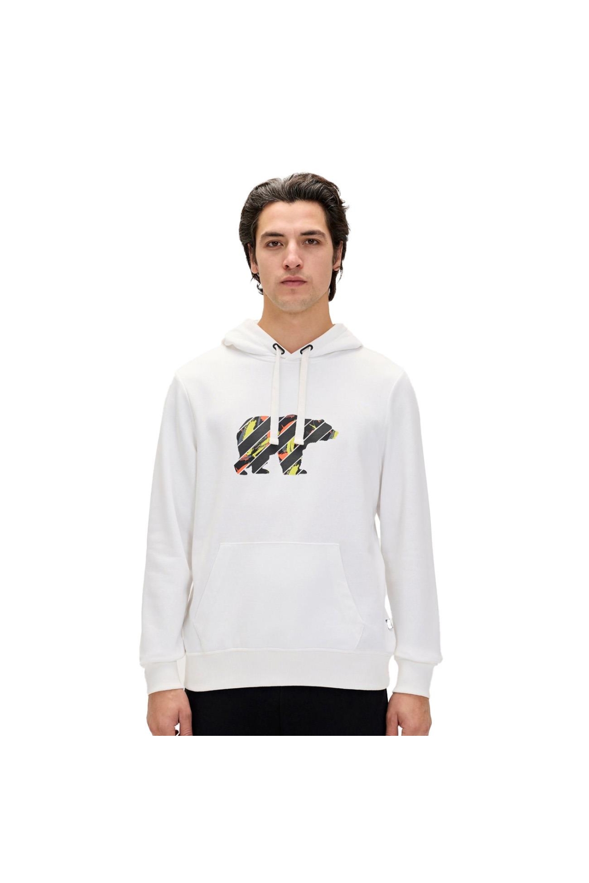 Bad Bear24.02.12.024 Mono Hoodie Sweatshirt Beyaz