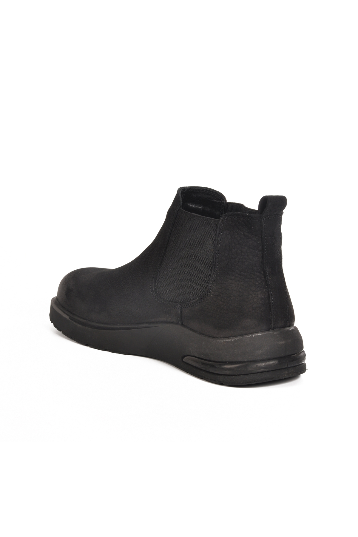 Siyah Nubuk Hakiki Deri Erkek Chelsea Bot - Görsel 5