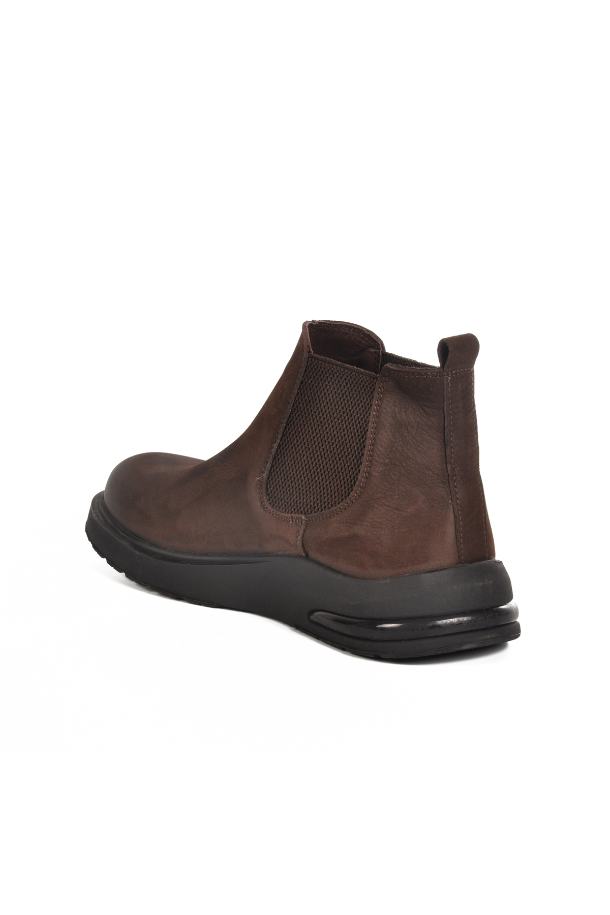 Kahve Nubuk Hakiki Deri Erkek Chelsea Bot - Görsel 5