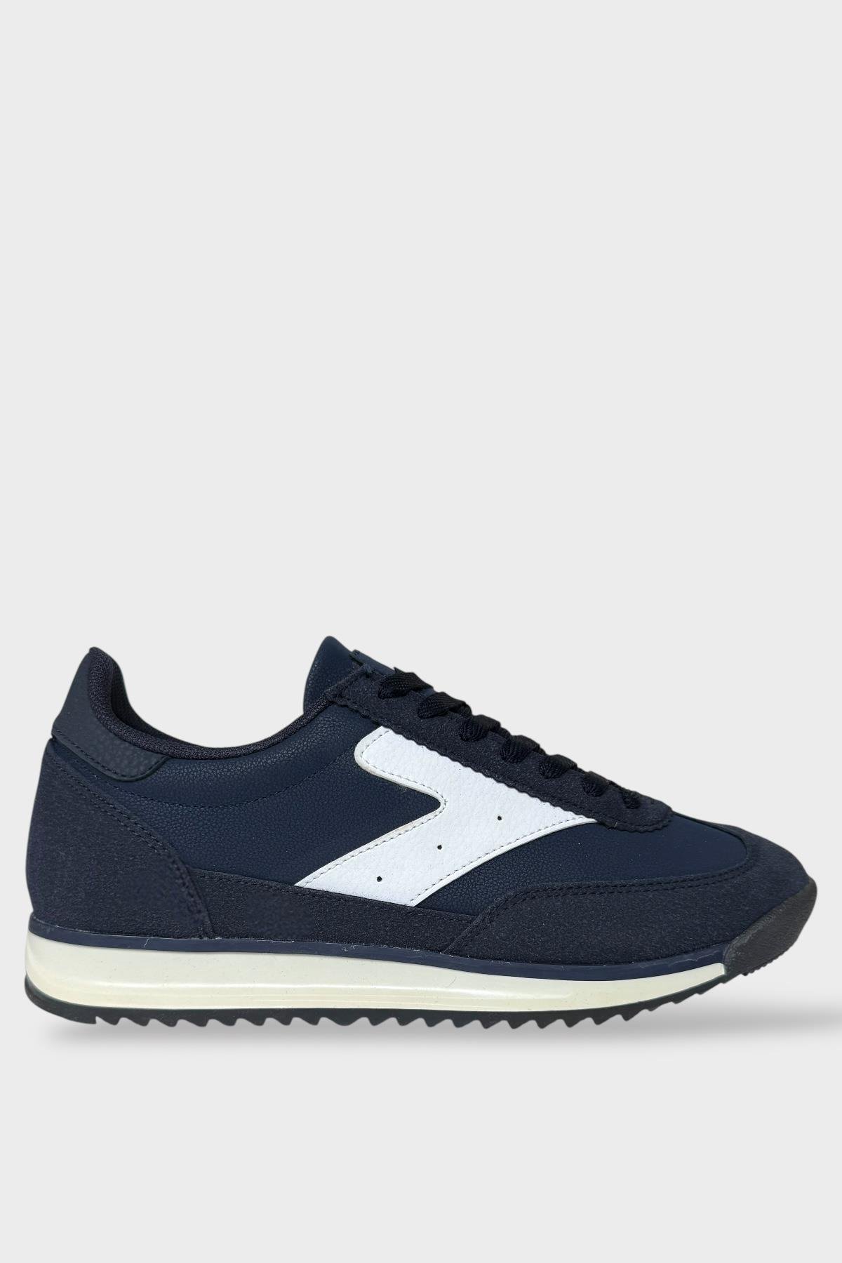 Erkek Günlük Hafif Rahat Taban Sneaker Ayakkabı LACİVERT - Görsel 2