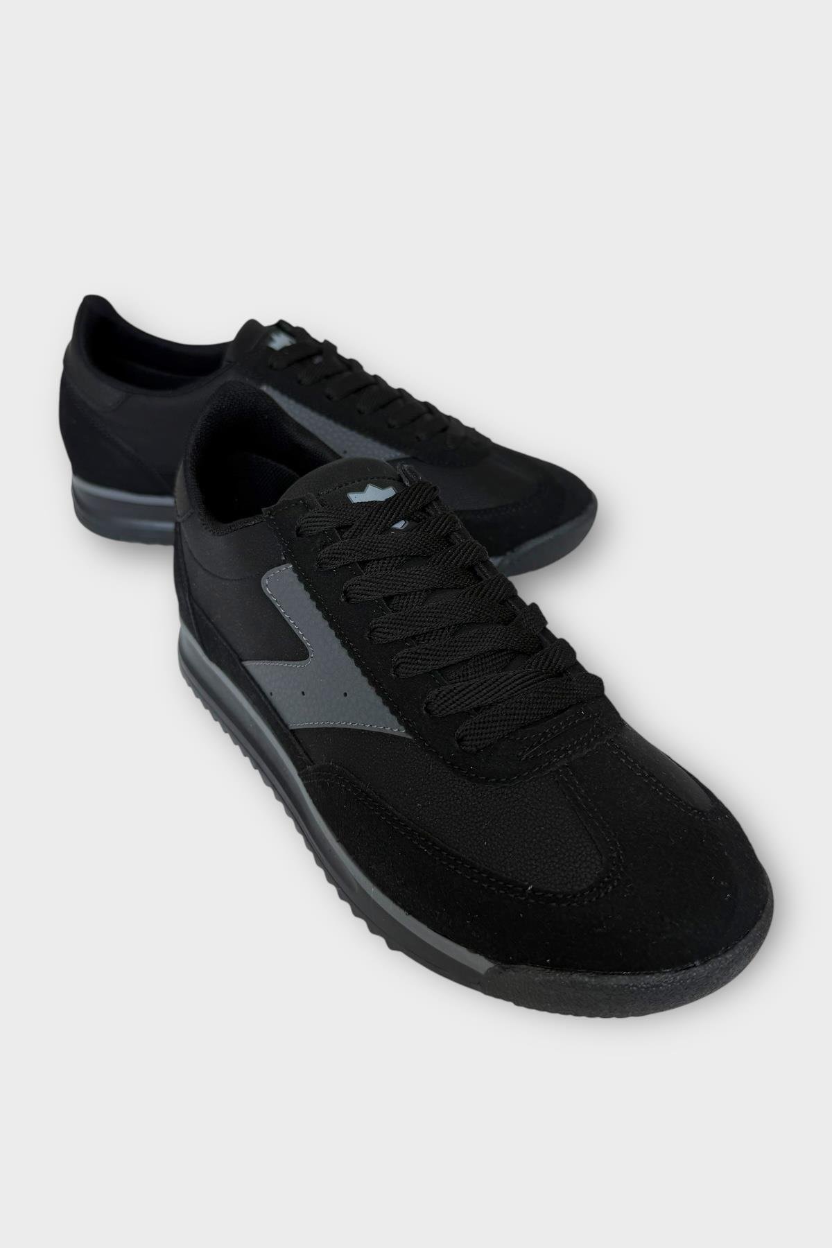 Erkek Günlük Hafif Rahat Taban Sneaker Ayakkabı SİYAH - Görsel 3