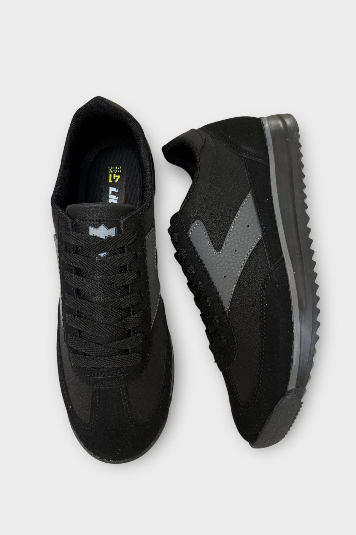 Erkek Günlük Hafif Rahat Taban Sneaker Ayakkabı SİYAH - Görsel 8