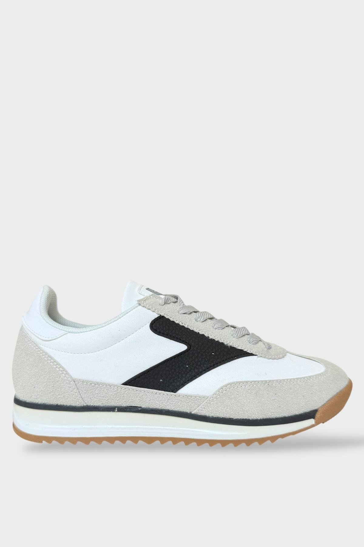 Erkek Günlük Hafif Rahat Taban Sneaker Ayakkabı GRİ - SİYAH - Görsel 2