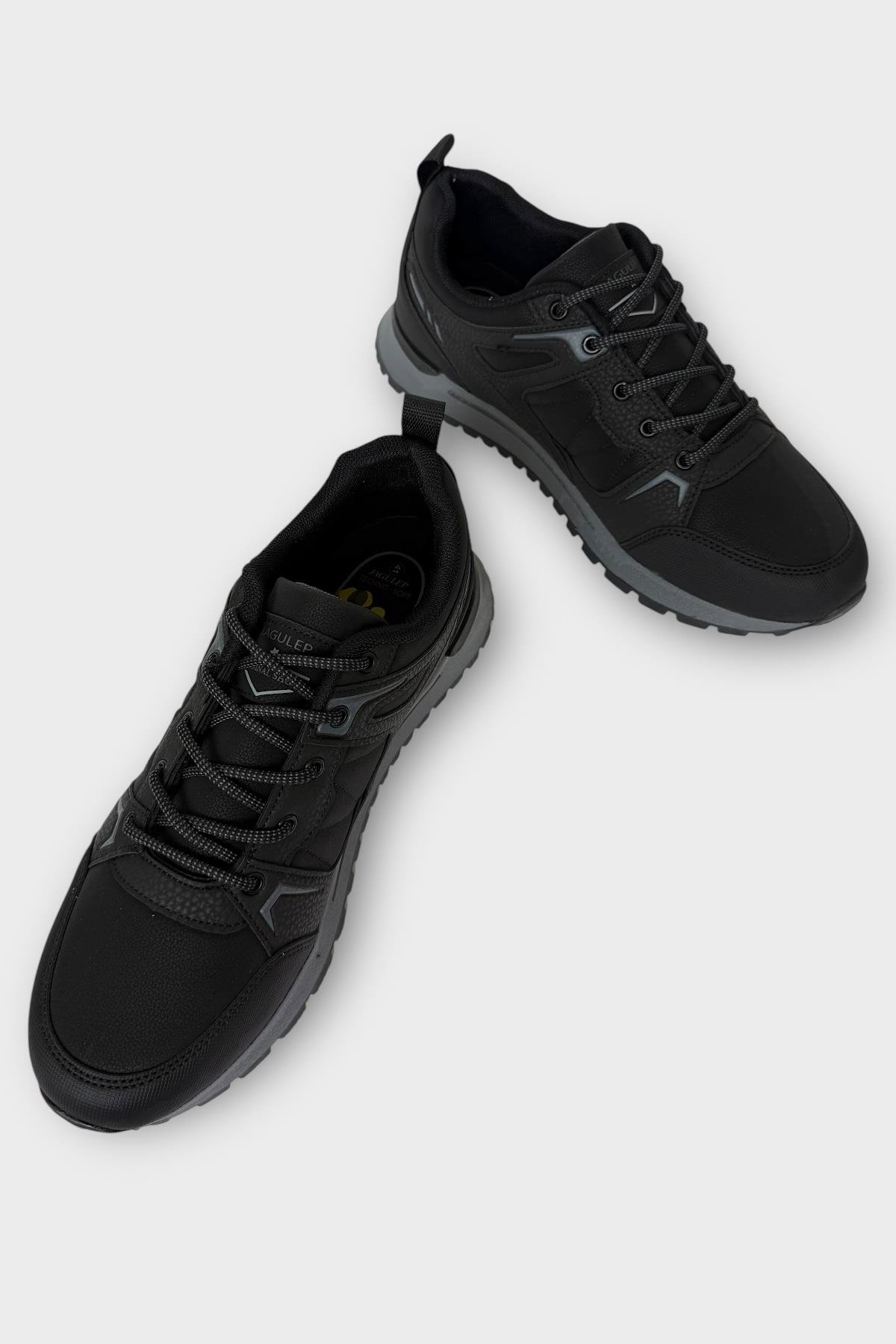 Erkek 4 Mevsim Rahat Comfort Spor Ayakkkabı SİYAH - Görsel 4
