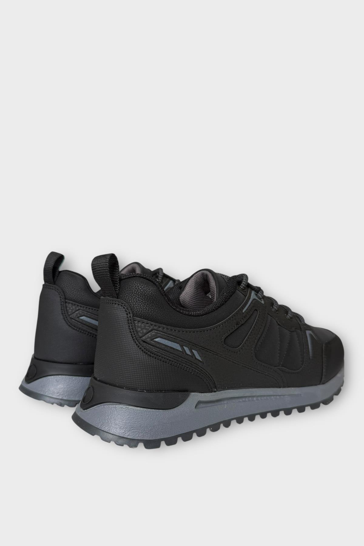 Erkek 4 Mevsim Rahat Comfort Spor Ayakkkabı SİYAH - Görsel 5