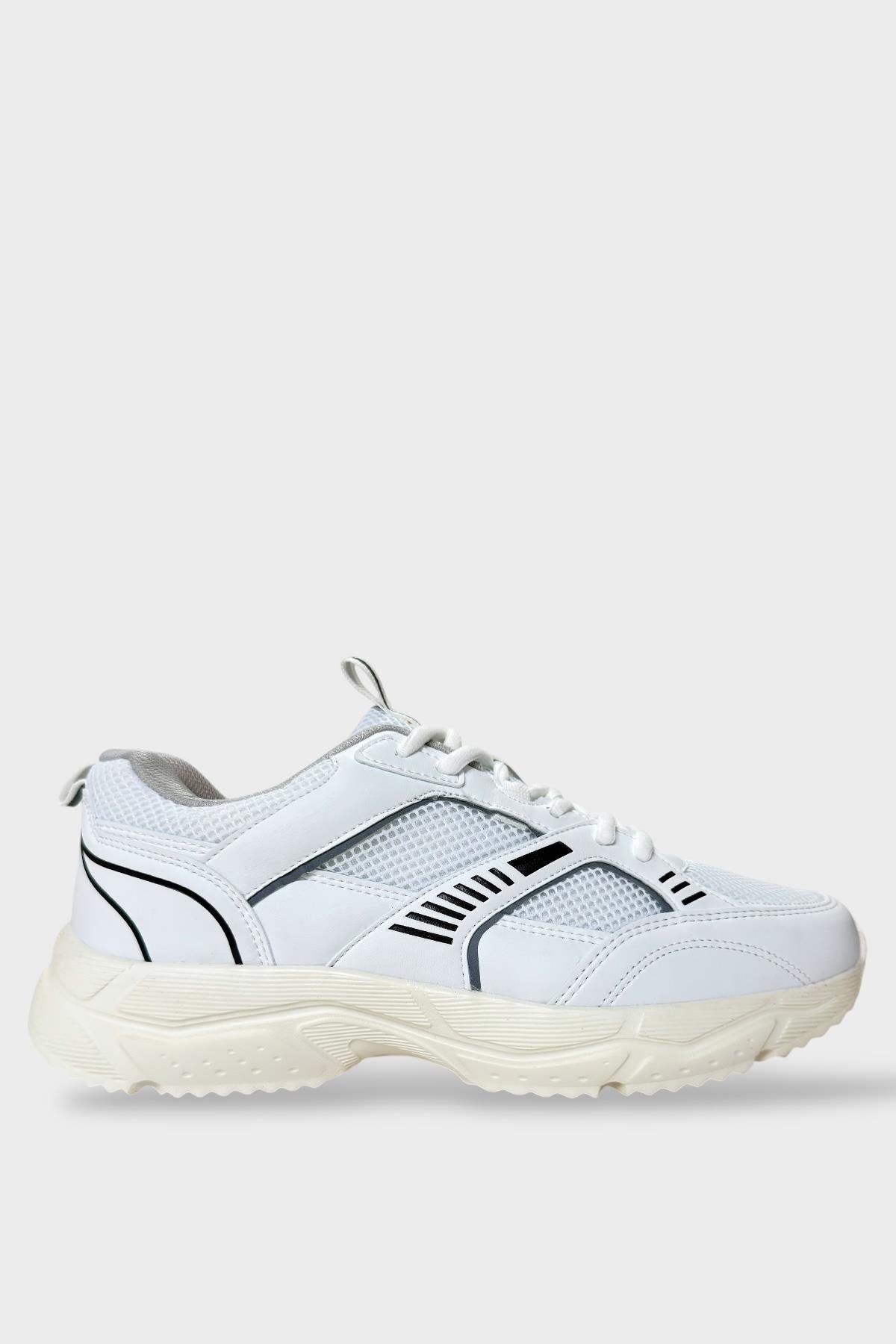 Erkek Airfile Hafif Comfort Koşu Yürüyüş Spor Ayakkabı BEYAZ - Görsel 2