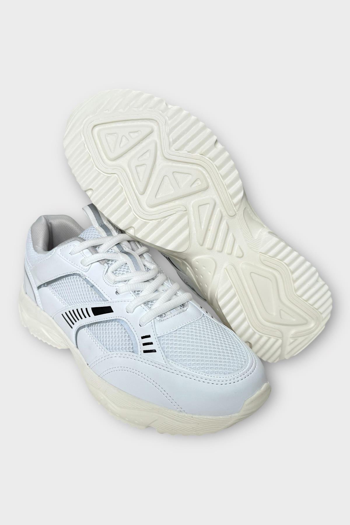 Erkek Airfile Hafif Comfort Koşu Yürüyüş Spor Ayakkabı BEYAZ - Görsel 6