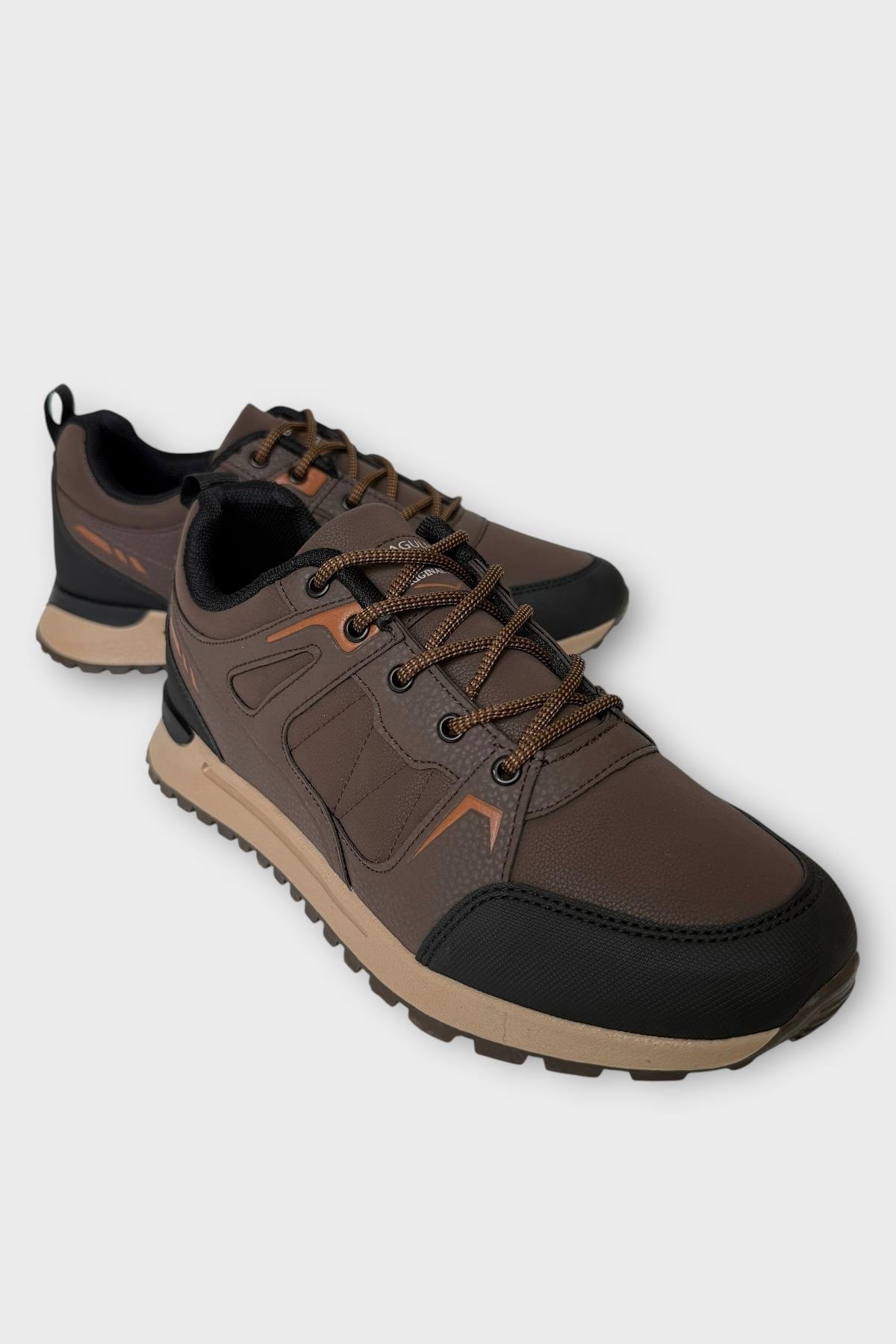 Erkek 4 Mevsim Rahat Comfort Spor Ayakkkabı KAHVERENGİ - Görsel 3