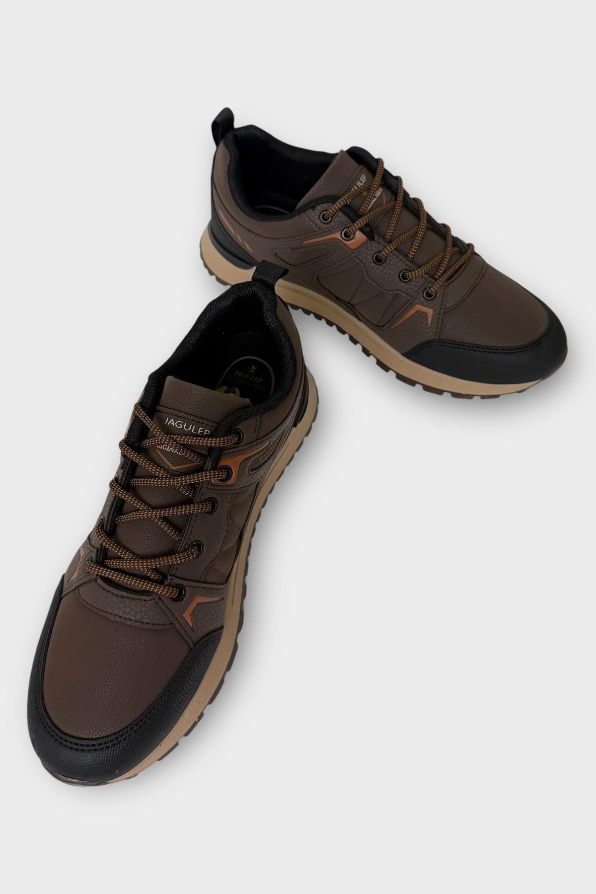 Erkek 4 Mevsim Rahat Comfort Spor Ayakkkabı KAHVERENGİ - Görsel 5