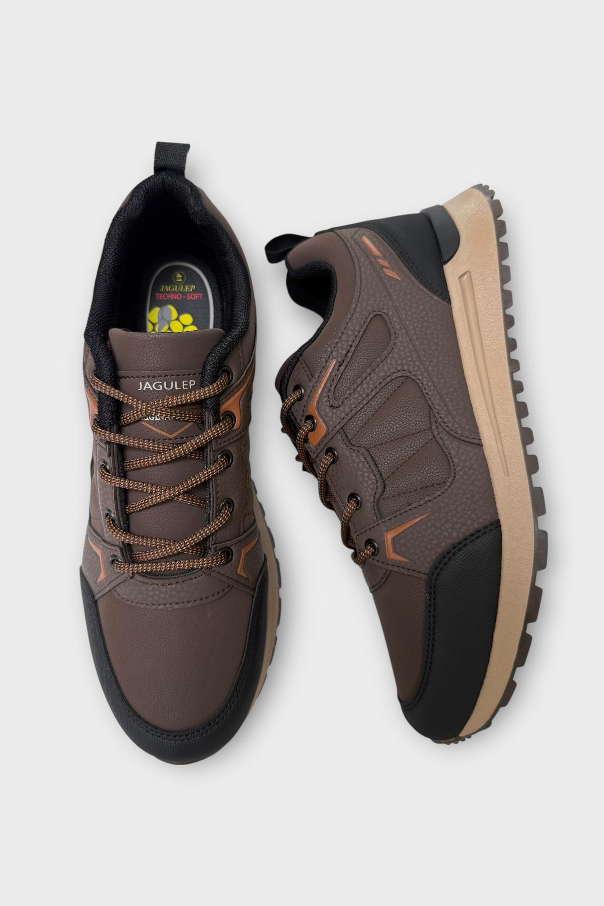 Erkek 4 Mevsim Rahat Comfort Spor Ayakkkabı KAHVERENGİ - Görsel 7