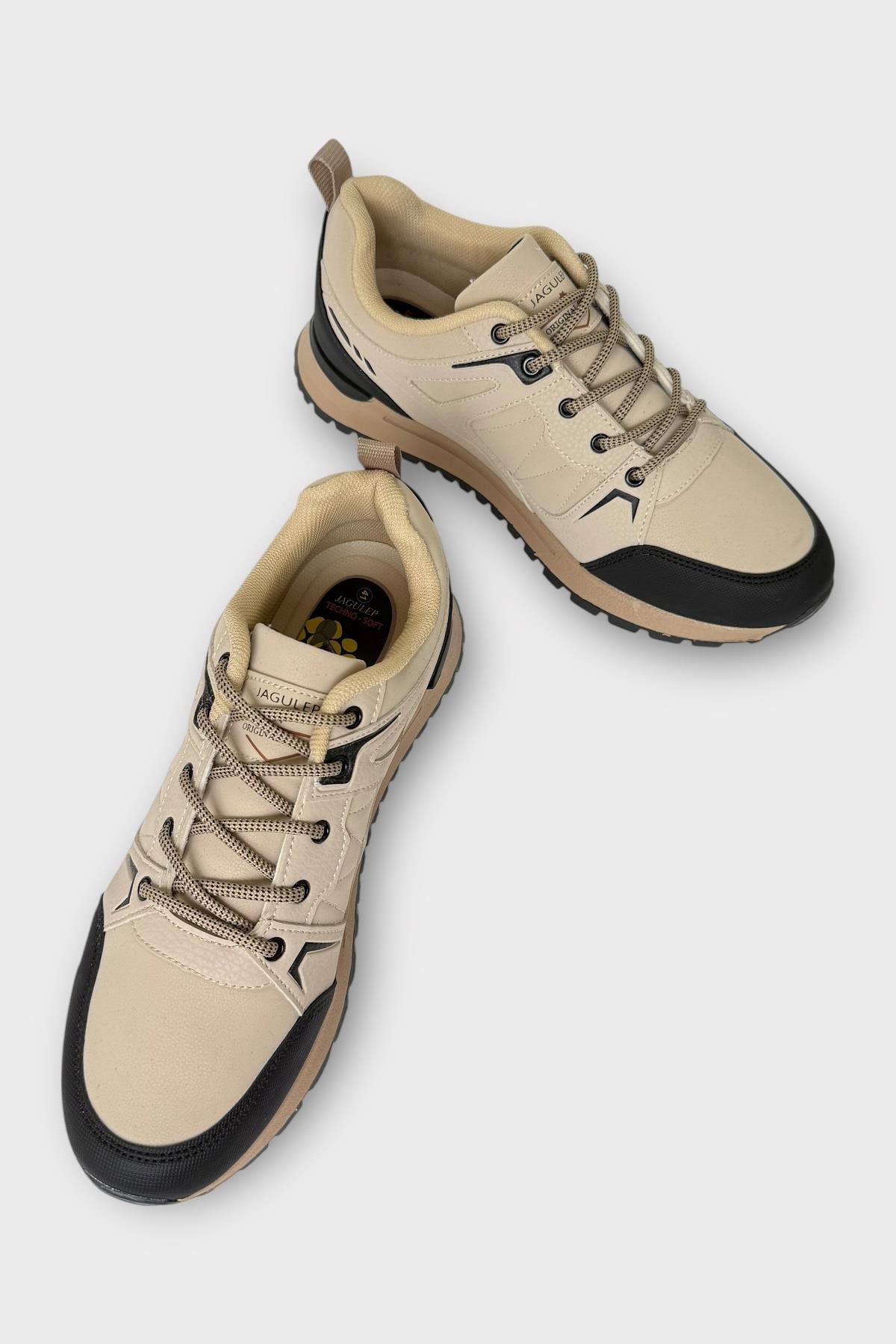 Erkek 4 Mevsim Rahat Comfort Spor Ayakkkabı BEJ - Görsel 4
