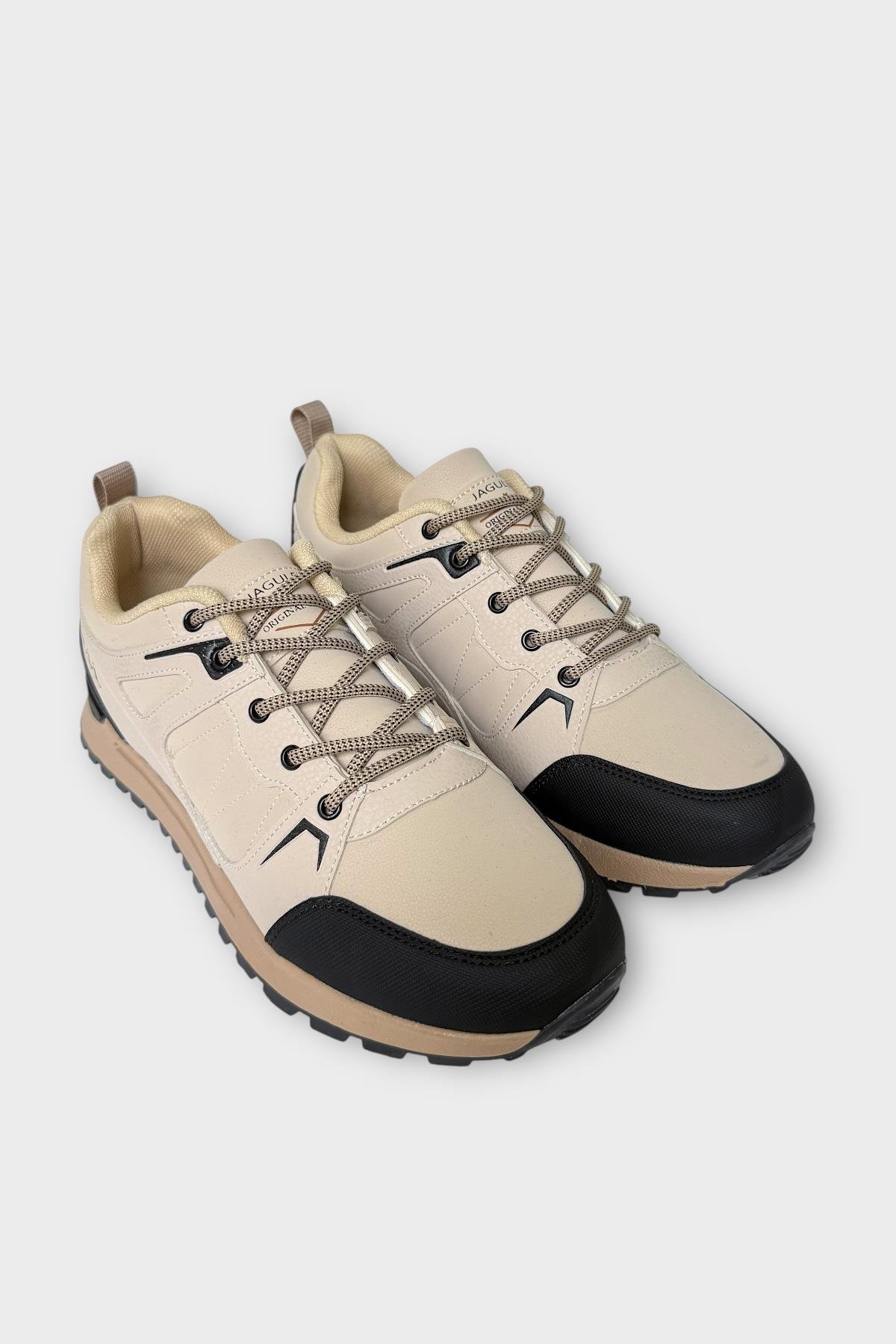 Erkek 4 Mevsim Rahat Comfort Spor Ayakkkabı BEJ - Görsel 5