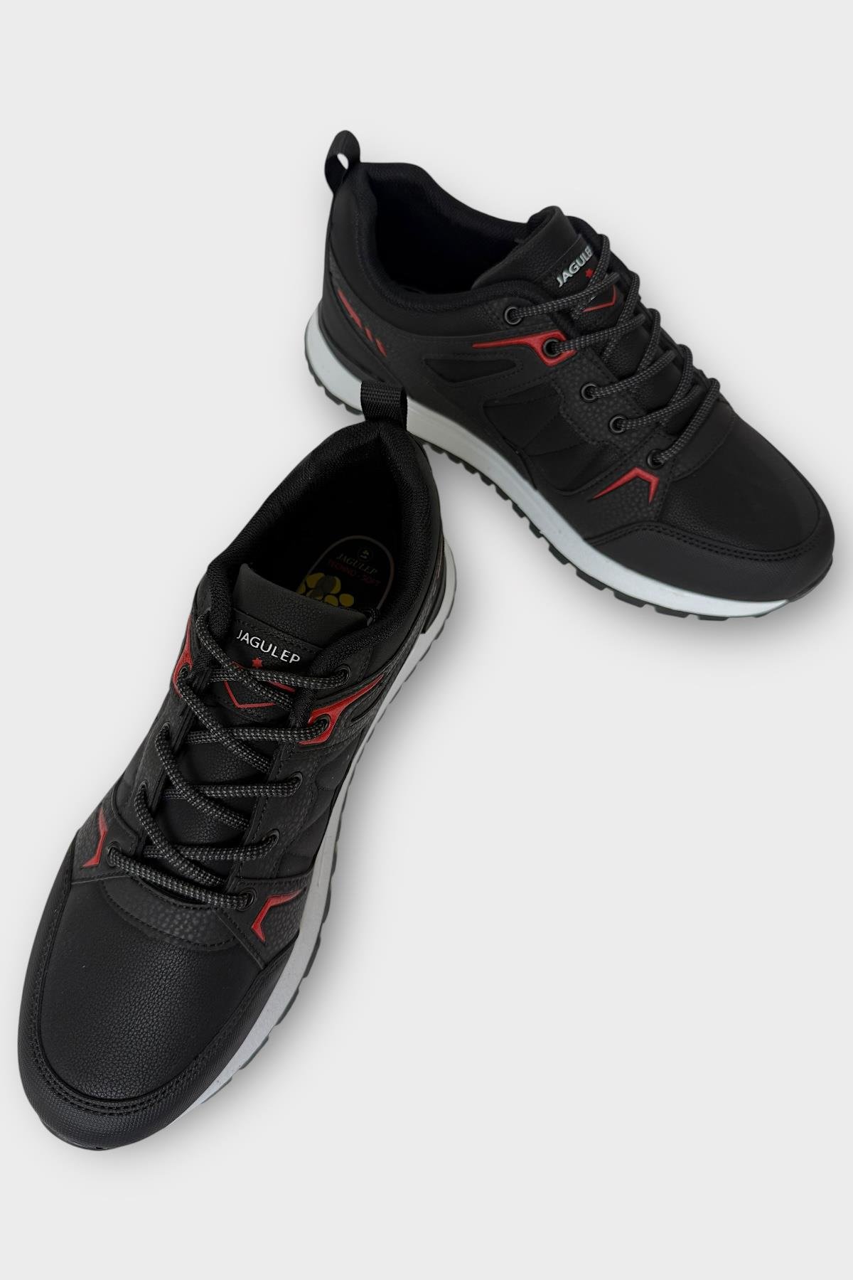 Erkek 4 Mevsim Rahat Comfort Spor Ayakkkabı SİYAH - BEYAZ - Görsel 4