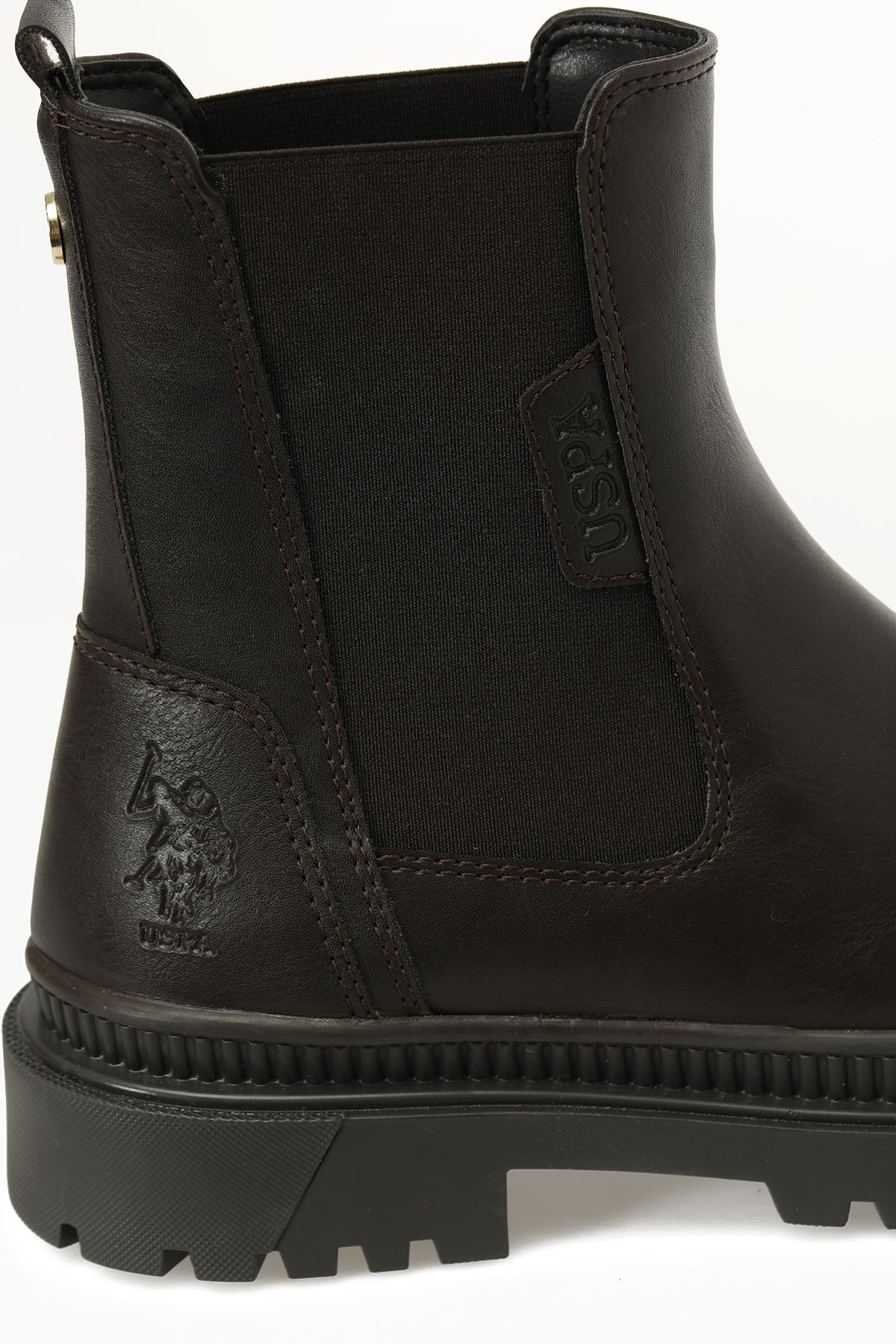 U.S. Polo Assn. OTTAVIA 5PR Kahverengi Kadın Chelsea Bot - Görsel 9