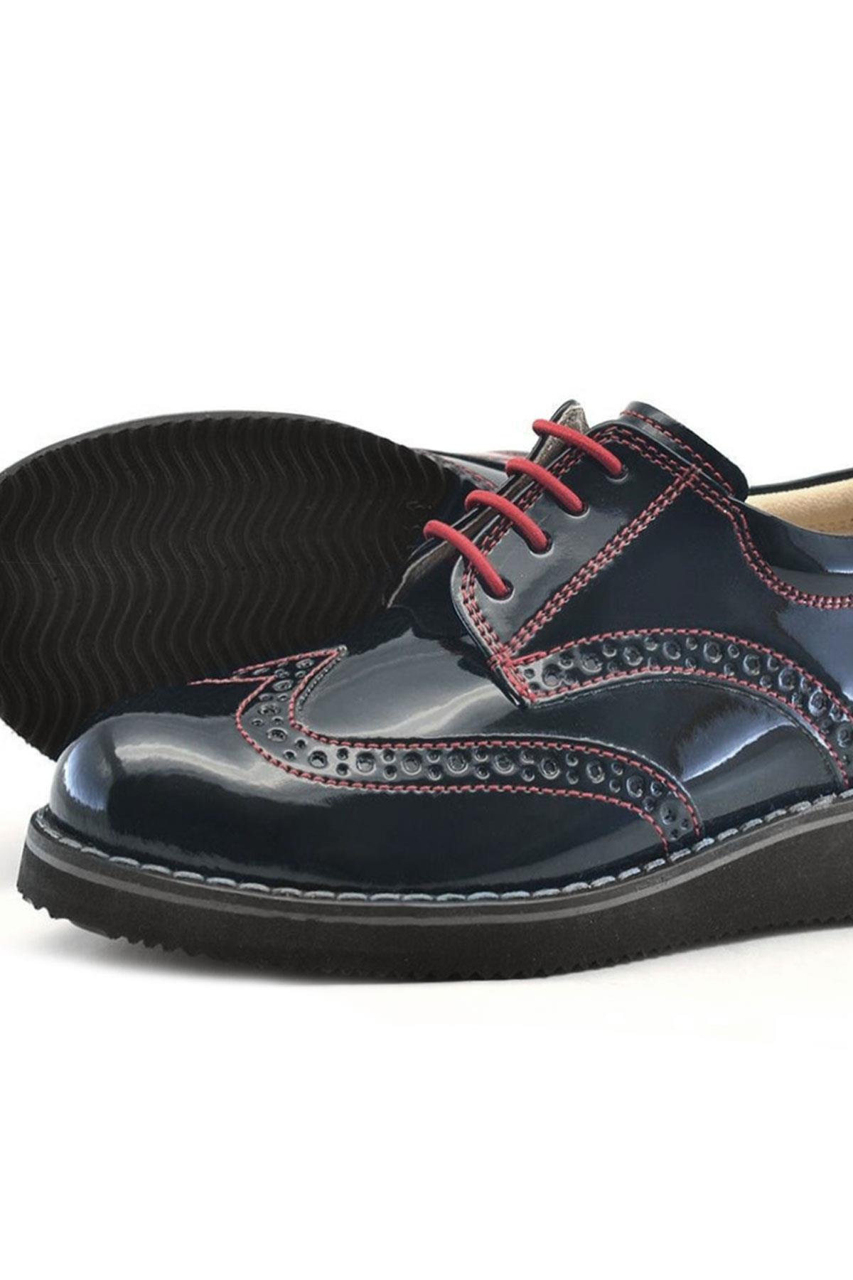 Hidra Siyah Rugan Bağcıklı Günlük Erkek Çocuk Ayakkabı - Görsel 7
