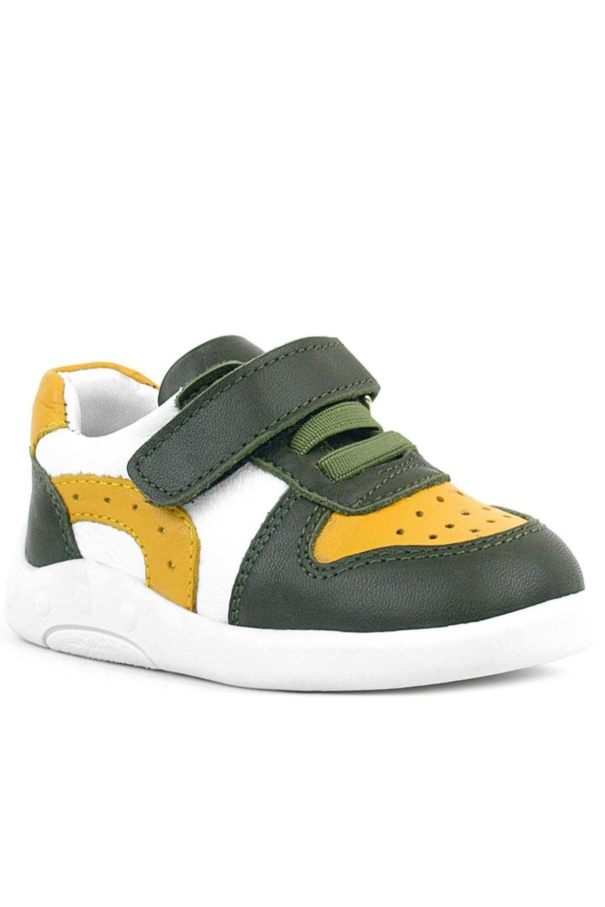 Hakiki Deri Haki Sarı Anatomik Bebek Spor Ayakkabı - Görsel 2