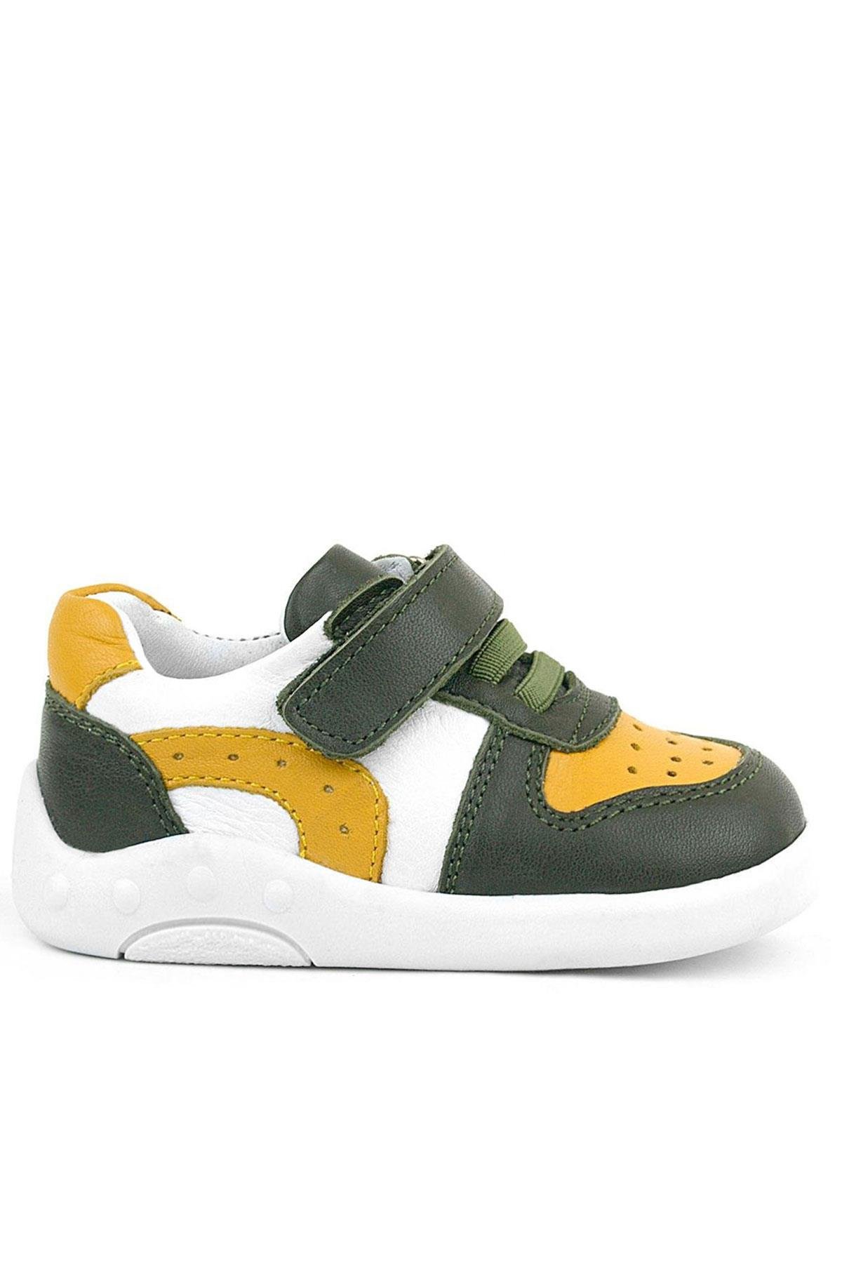 Hakiki Deri Haki Sarı Anatomik Bebek Spor Ayakkabı - Görsel 3