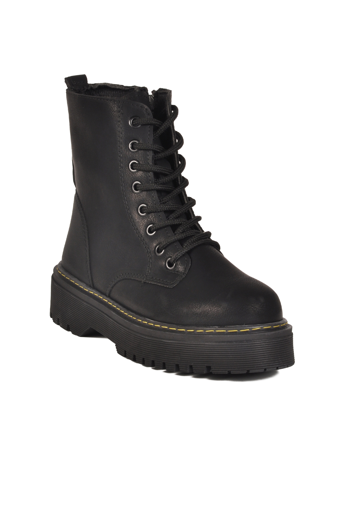 Siyah Zümrüt Bağcıklı Fermuarlı Kadın Bot Terra 5000 Z - Görsel 4