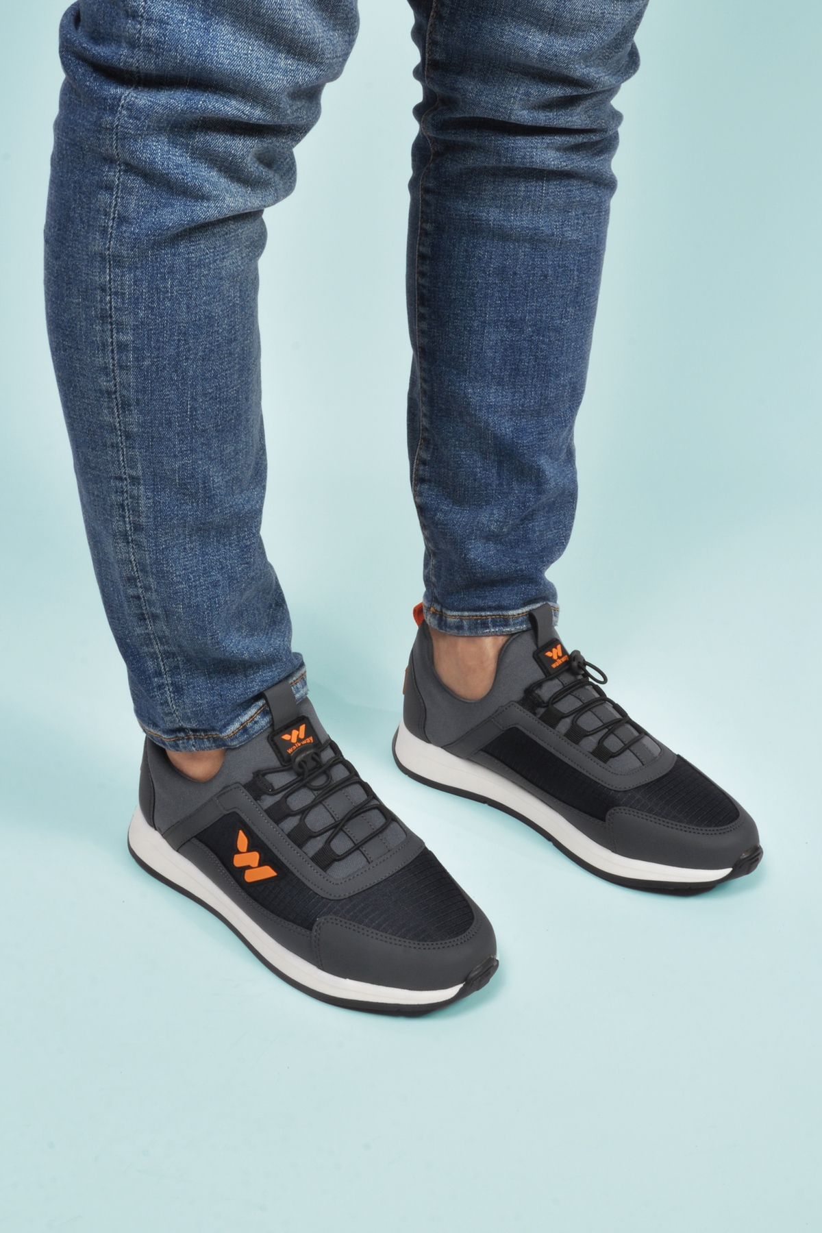 Füme Kilit Bağcıklı Hafif Esnek Erkek Spor Ayakkabı Apollo 166 M - Görsel 2