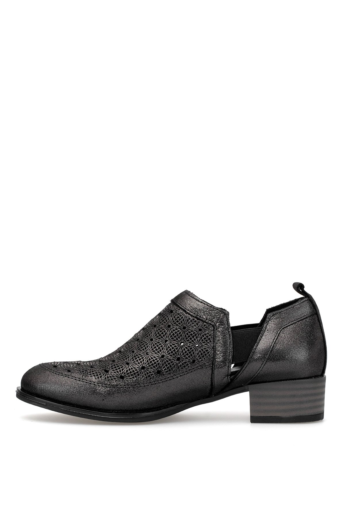 D25YA-7360 Kadın Hakiki Deri Casual Ayakkabı Platin - Görsel 4