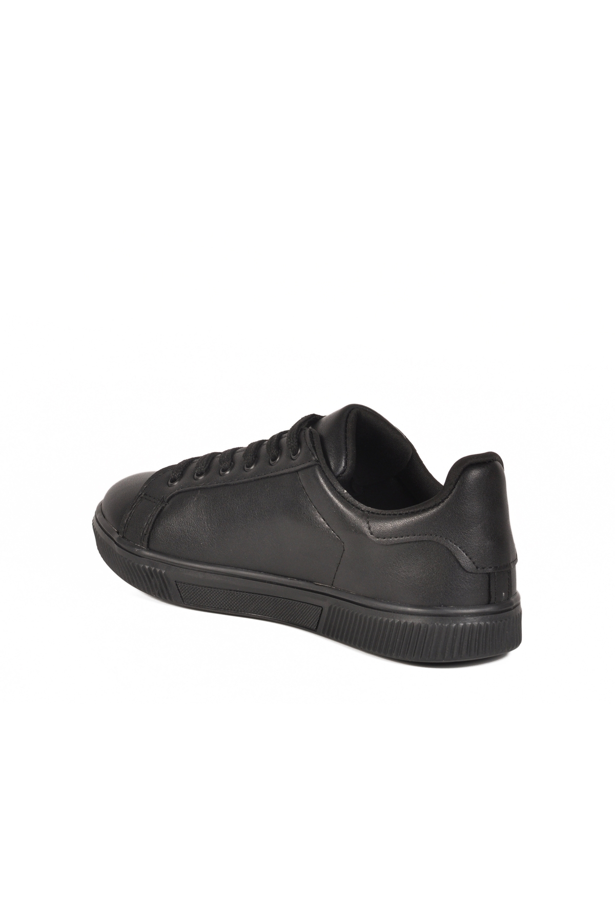 Siyah Cilt Bağcıklı Hafif Kadın Spor Ayakkabı Mota 600 G - Görsel 5