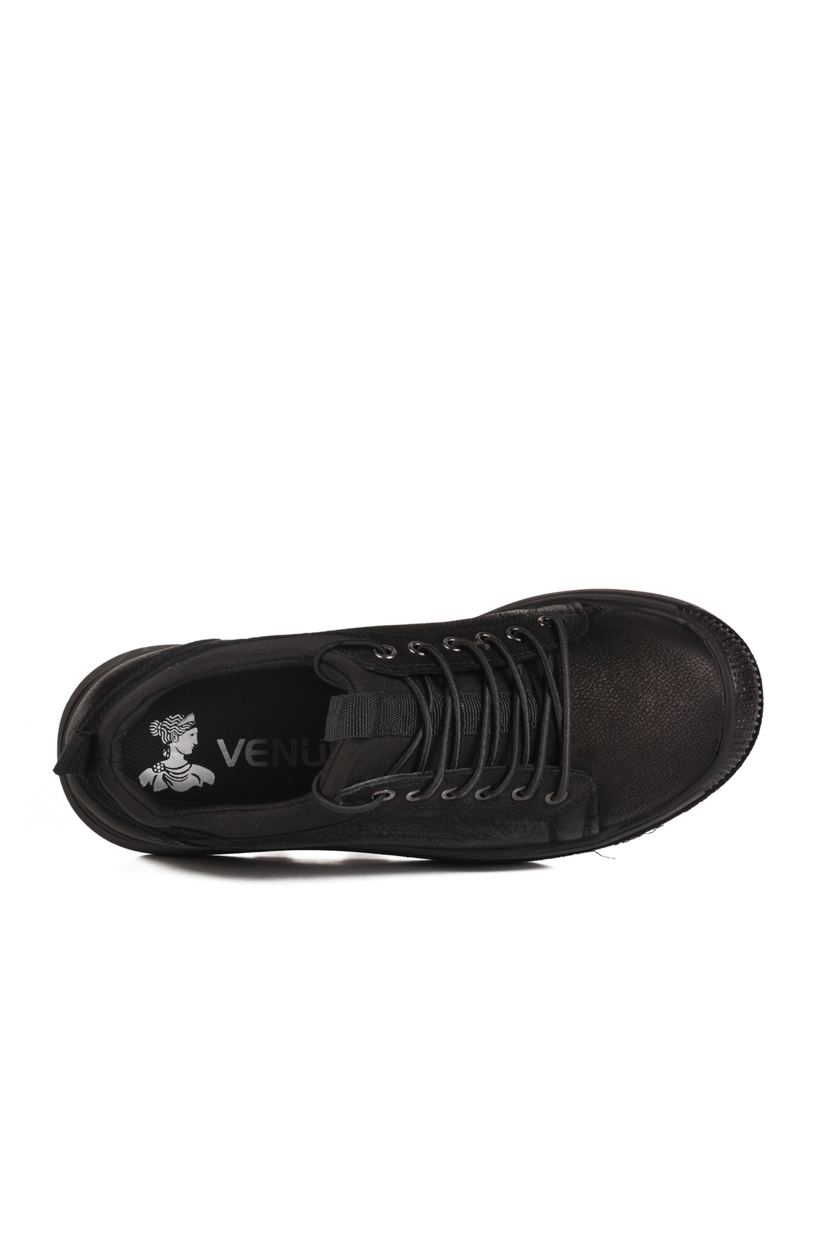 Siyah Nubuk Hakiki Deri Kadın Casual Ayakkabı 2551701K Z - Görsel 5