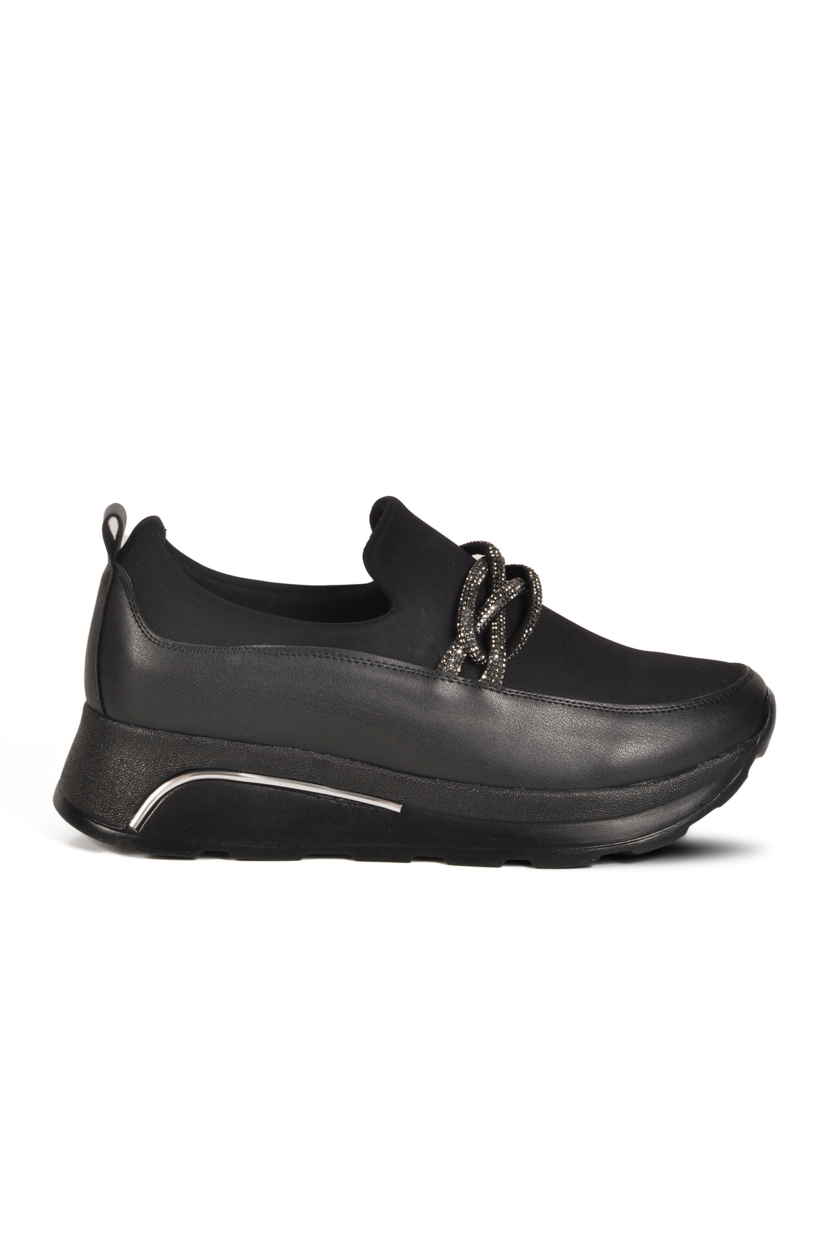 Siyah Bağcıksız Hafif Kadın Casual Ayakkabı 1702 Z - Görsel 2