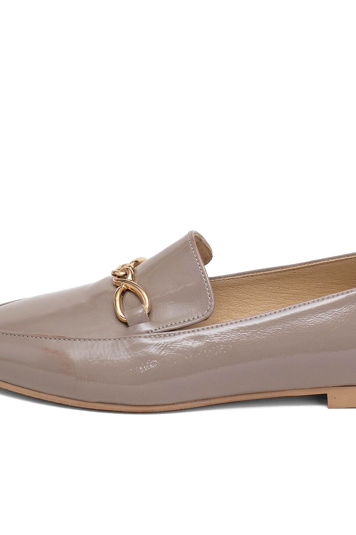 Elit Fiora Kadın Hakiki Rugan Deri Casual Ayakkabı Vizon - Görsel 8