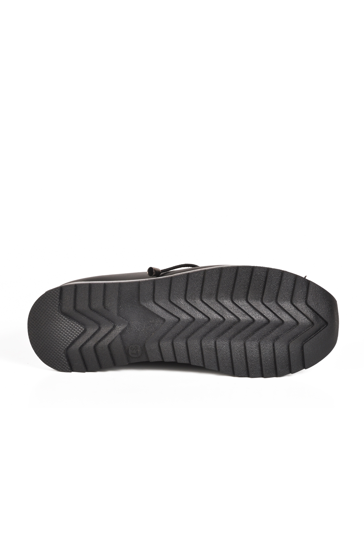 Siyah Lastik Bağcıklı Kadın Casual Ayakkabı 027 Z - Görsel 6