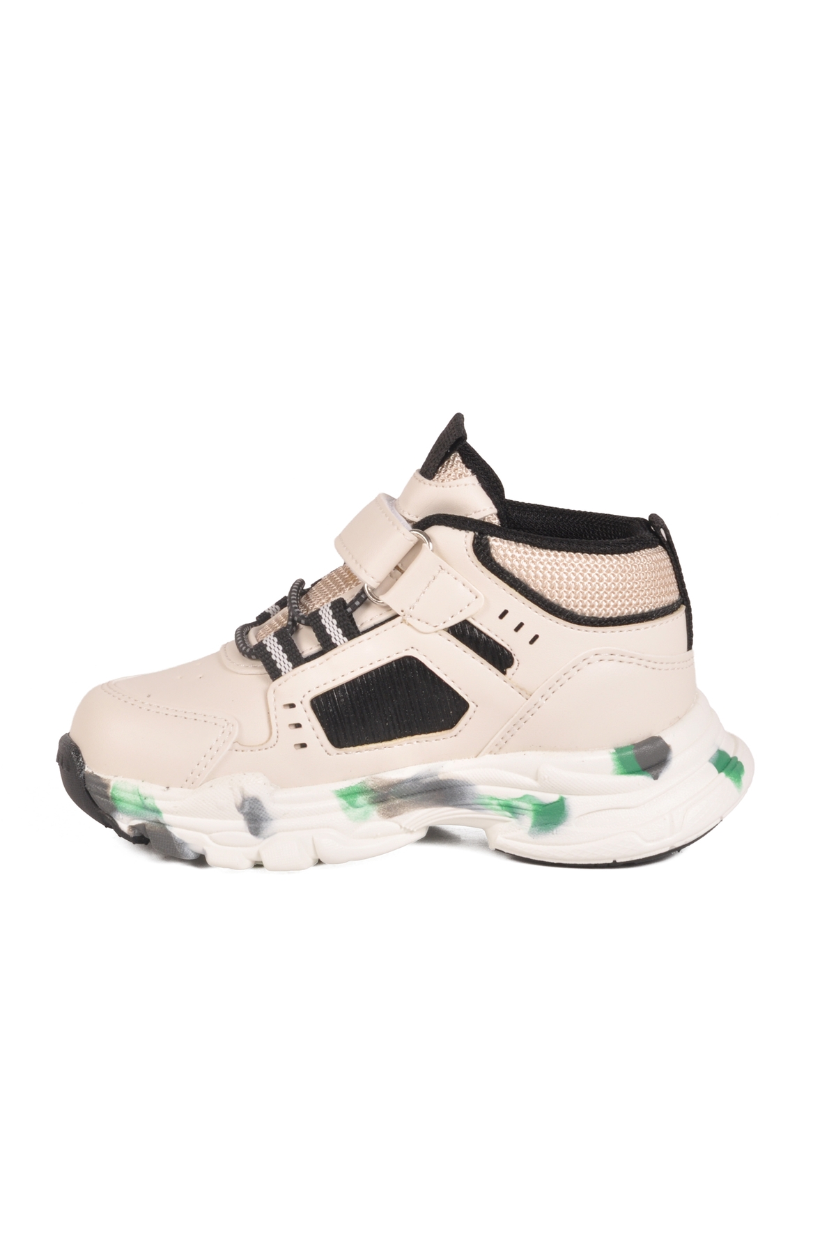 Krem Cırtlı Hafif Unisex Bebek Spor Ayakkabı 2063 B - Görsel 3