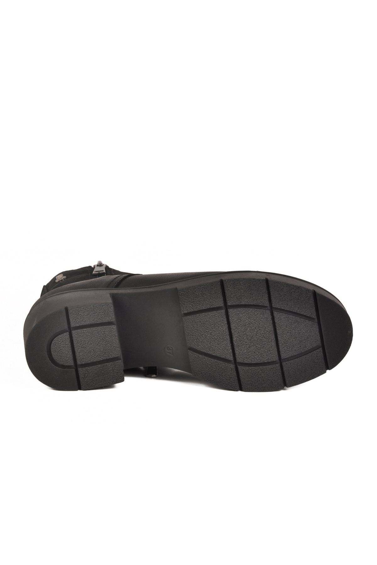 Siyah Nubuk Hakiki Deri Kadın Bot 2454601K Z - Görsel 6