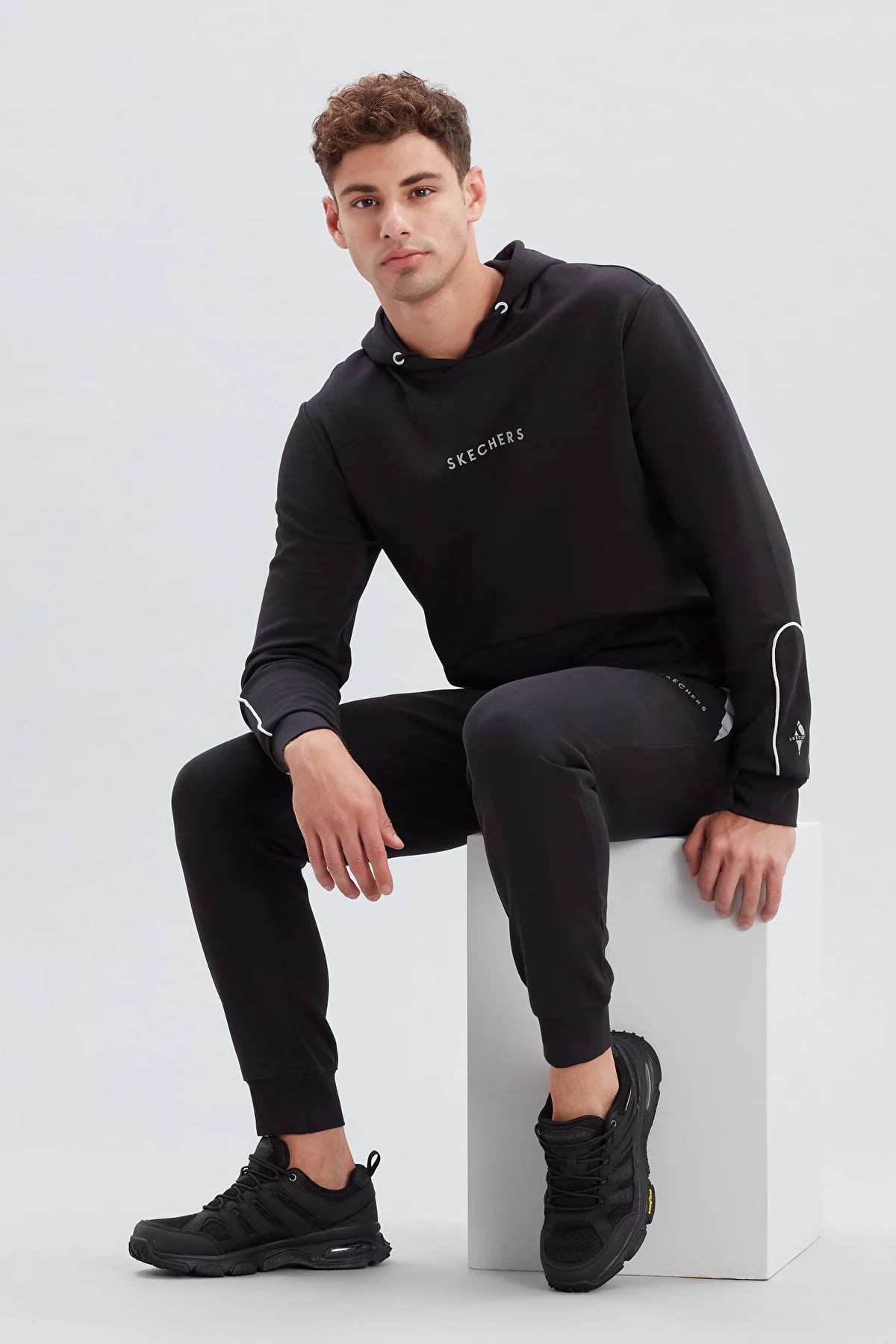 Skechers Skechers Siyah Skech Air Erkek Koşu Ayakkabı Sneaker | Flo Siyah - 7. görsel