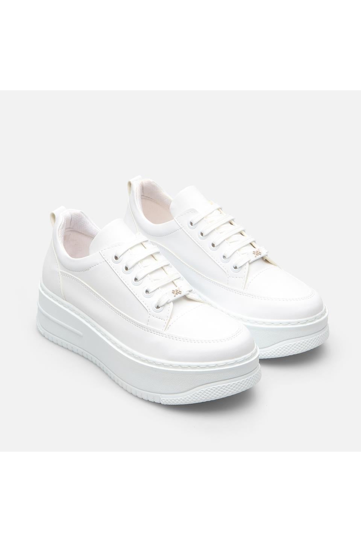 Beyaz Kadın Günlük Ayakkabı - Görsel 5