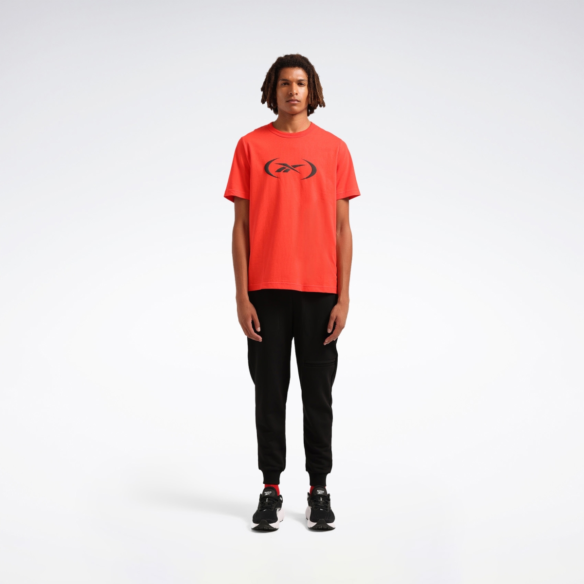 Reebok BASKETBALL T-SHIRT Kırmızı Erkek Kısa Kol T-Shirt