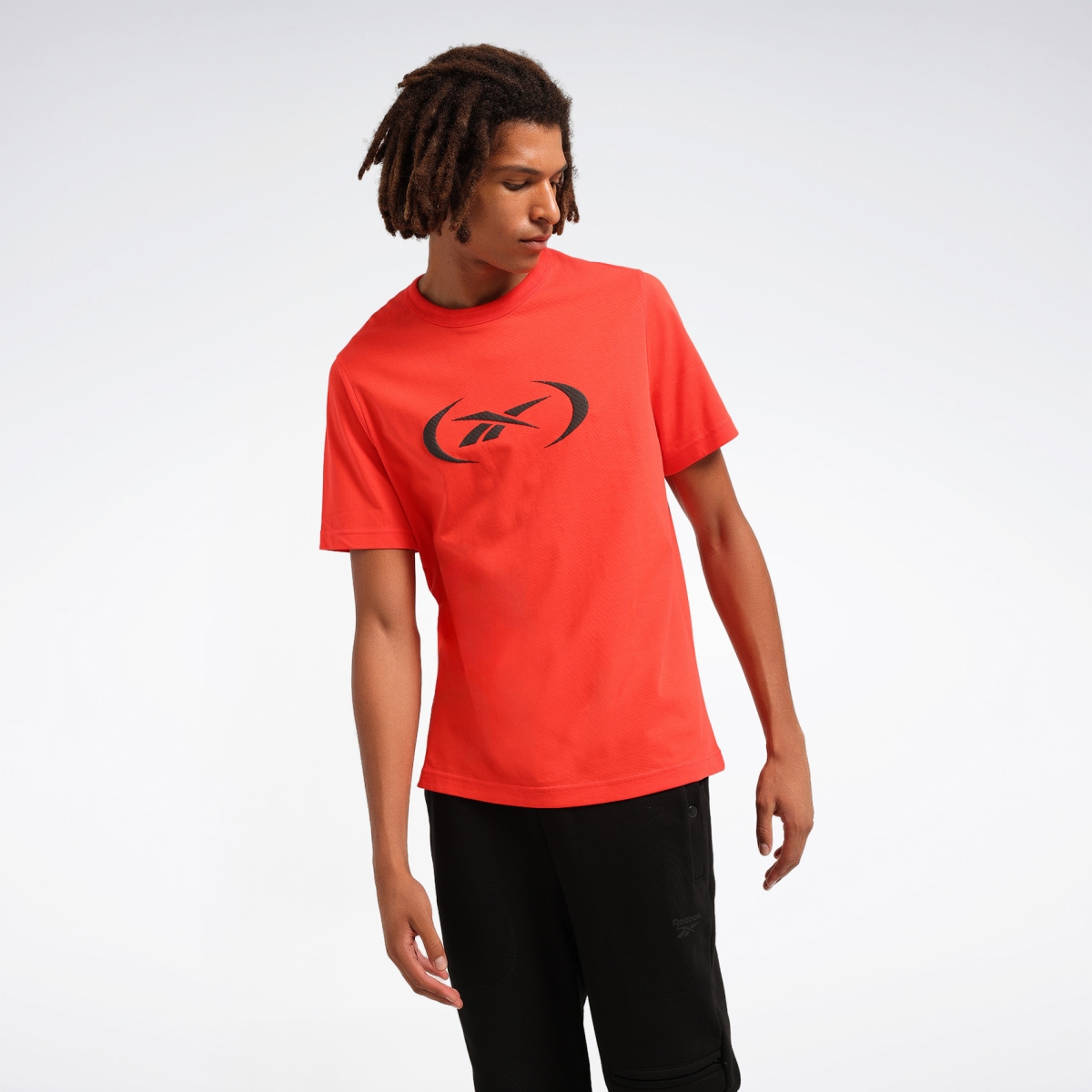 Reebok BASKETBALL T-SHIRT Kırmızı Erkek Kısa Kol T-Shirt