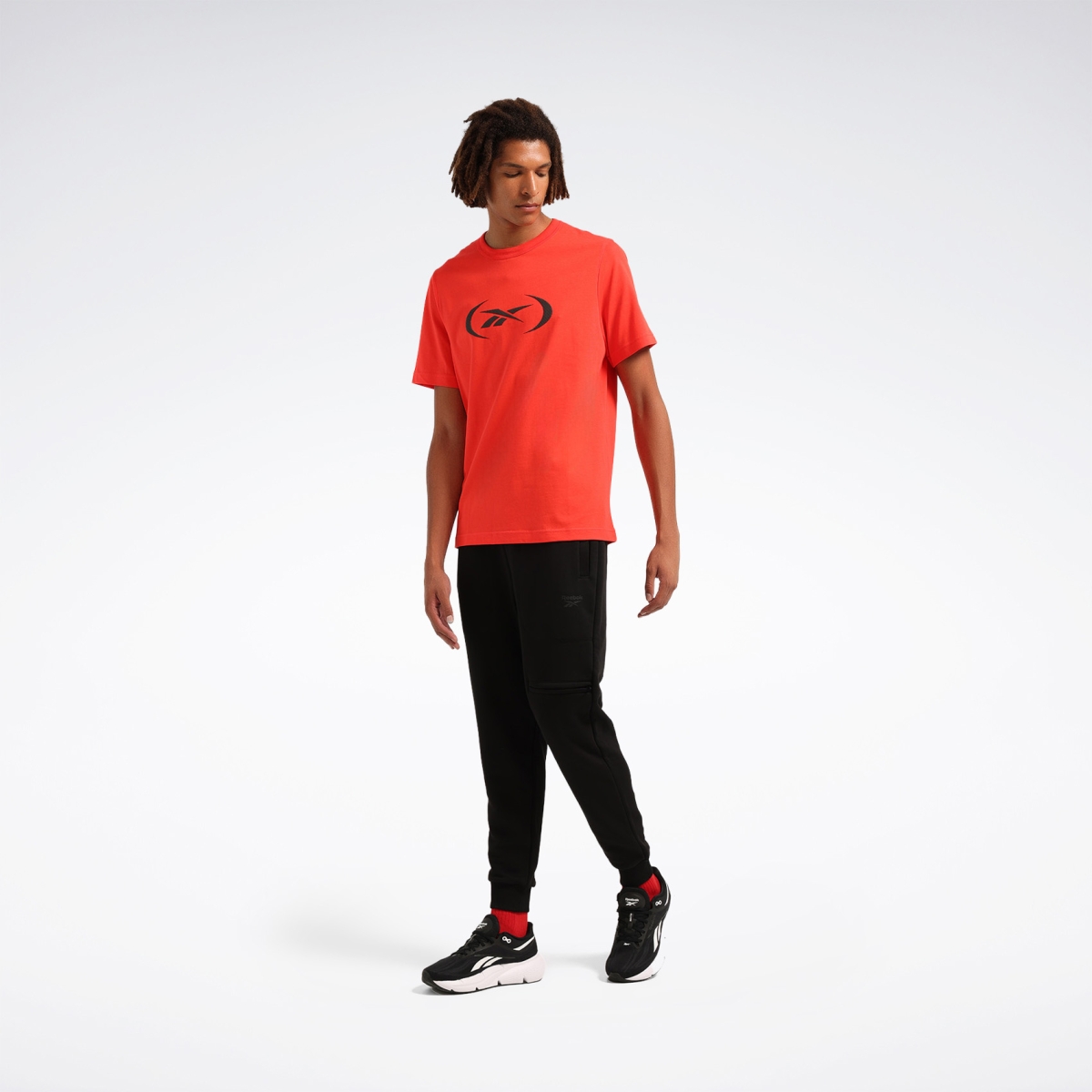 Reebok BASKETBALL T-SHIRT Kırmızı Erkek Kısa Kol T-Shirt