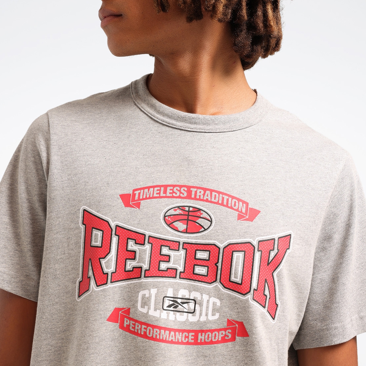 Reebok GS HS TRADITION TEE Gri Erkek Kısa Kol T-Shirt