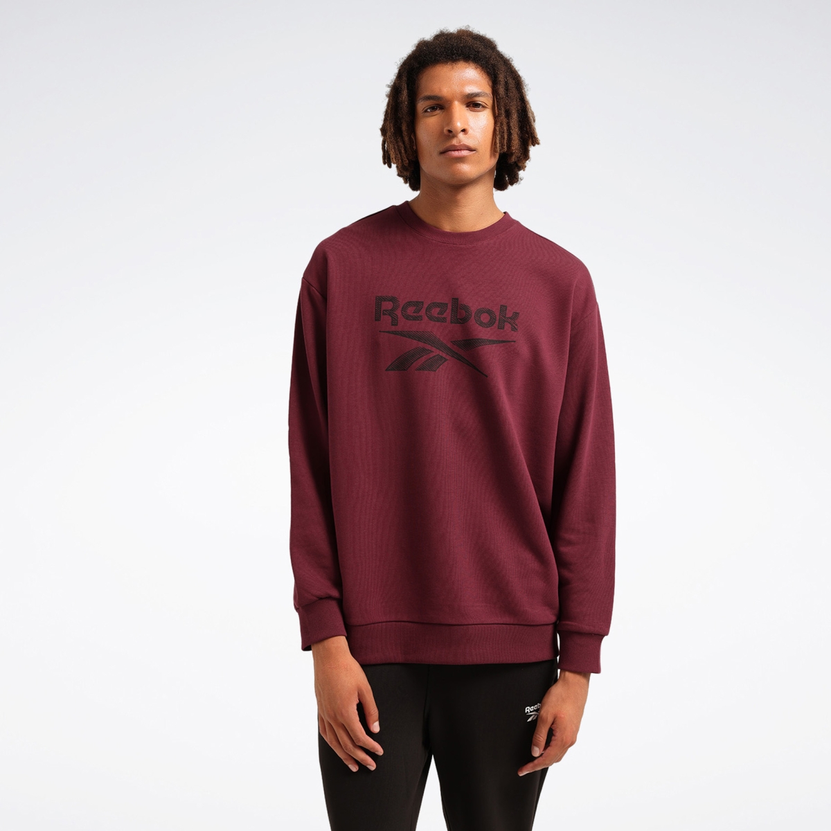 NEW ID REG CREW Bordo Erkek Sweatshirt