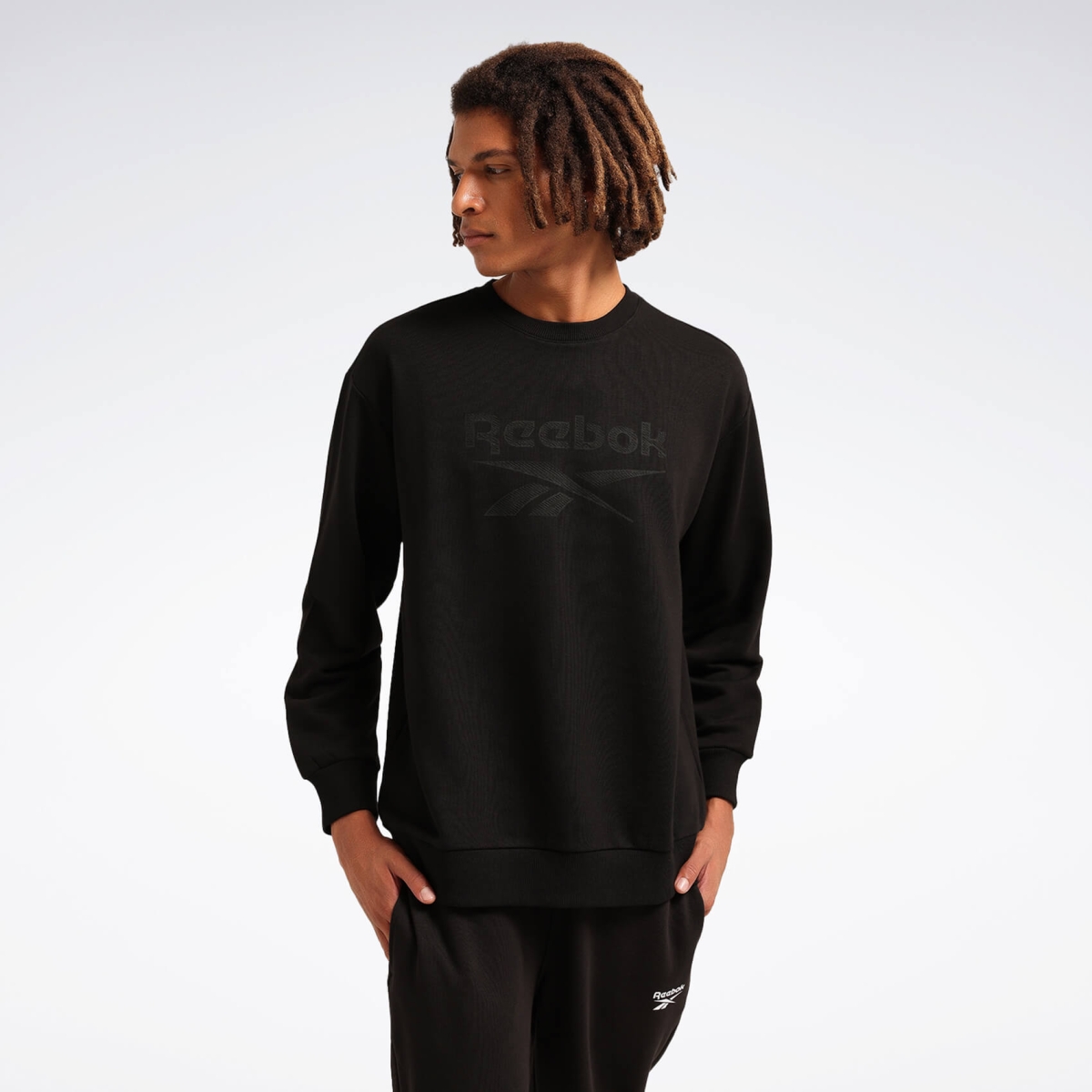 NEW ID REG CREW Siyah Erkek Sweatshirt