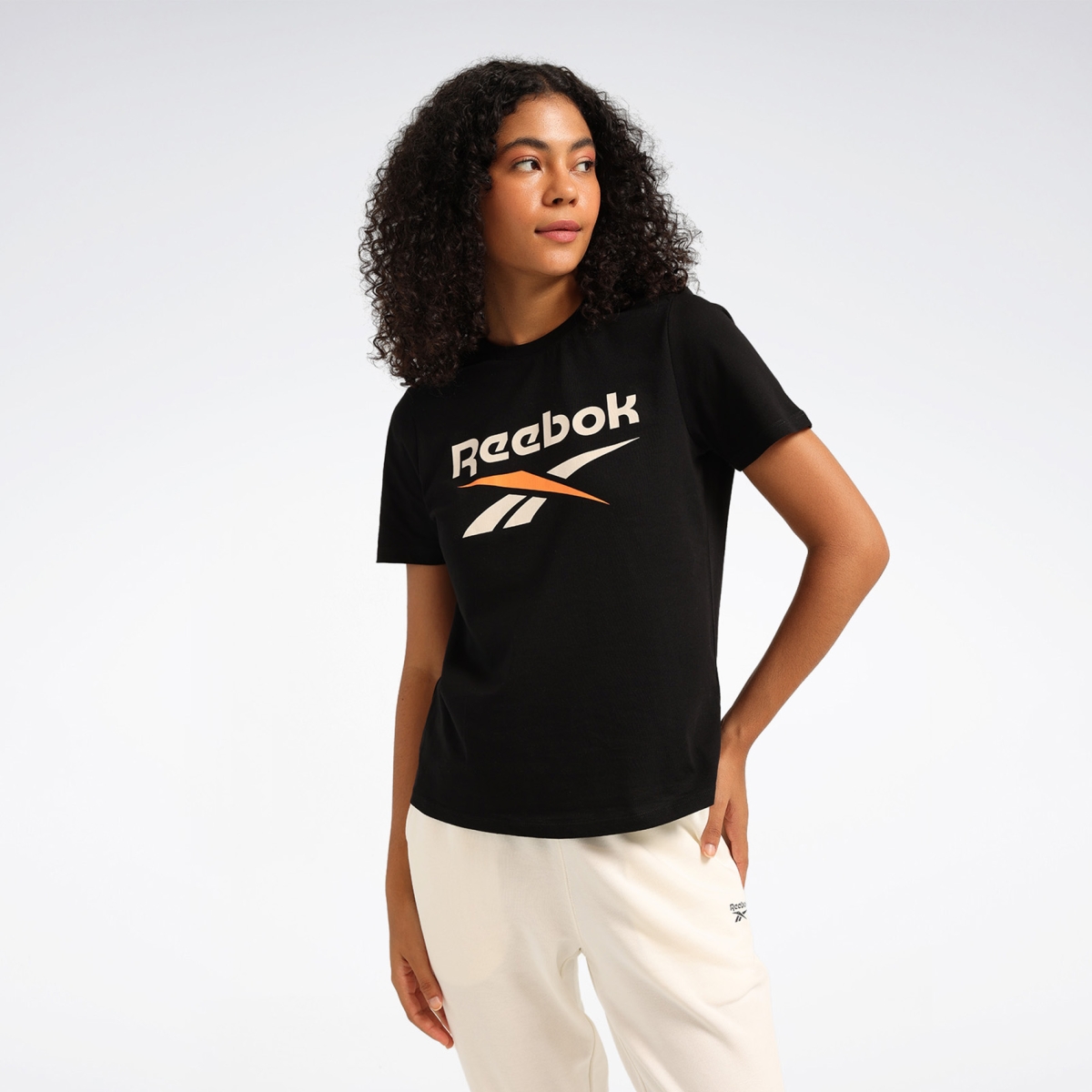 ESSALA TEE Siyah Kadın Kısa Kol T-Shirt