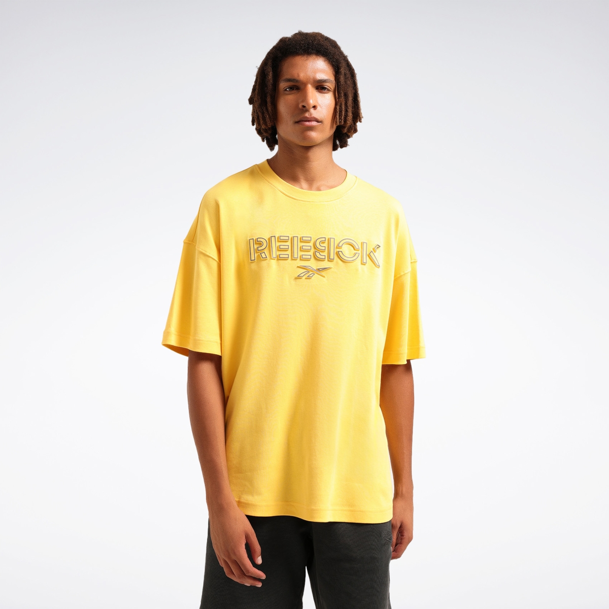 Reebok DEYNA TEE Sarı Erkek Kısa Kol T-Shirt