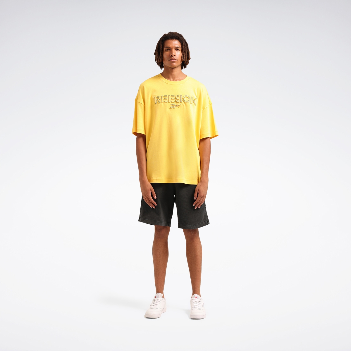 Reebok DEYNA TEE Sarı Erkek Kısa Kol T-Shirt