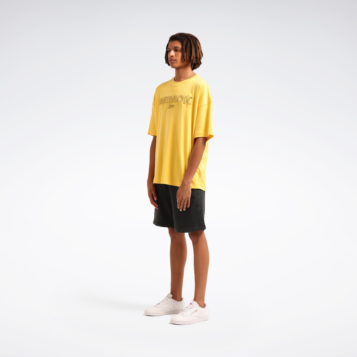 Reebok DEYNA TEE Sarı Erkek Kısa Kol T-Shirt