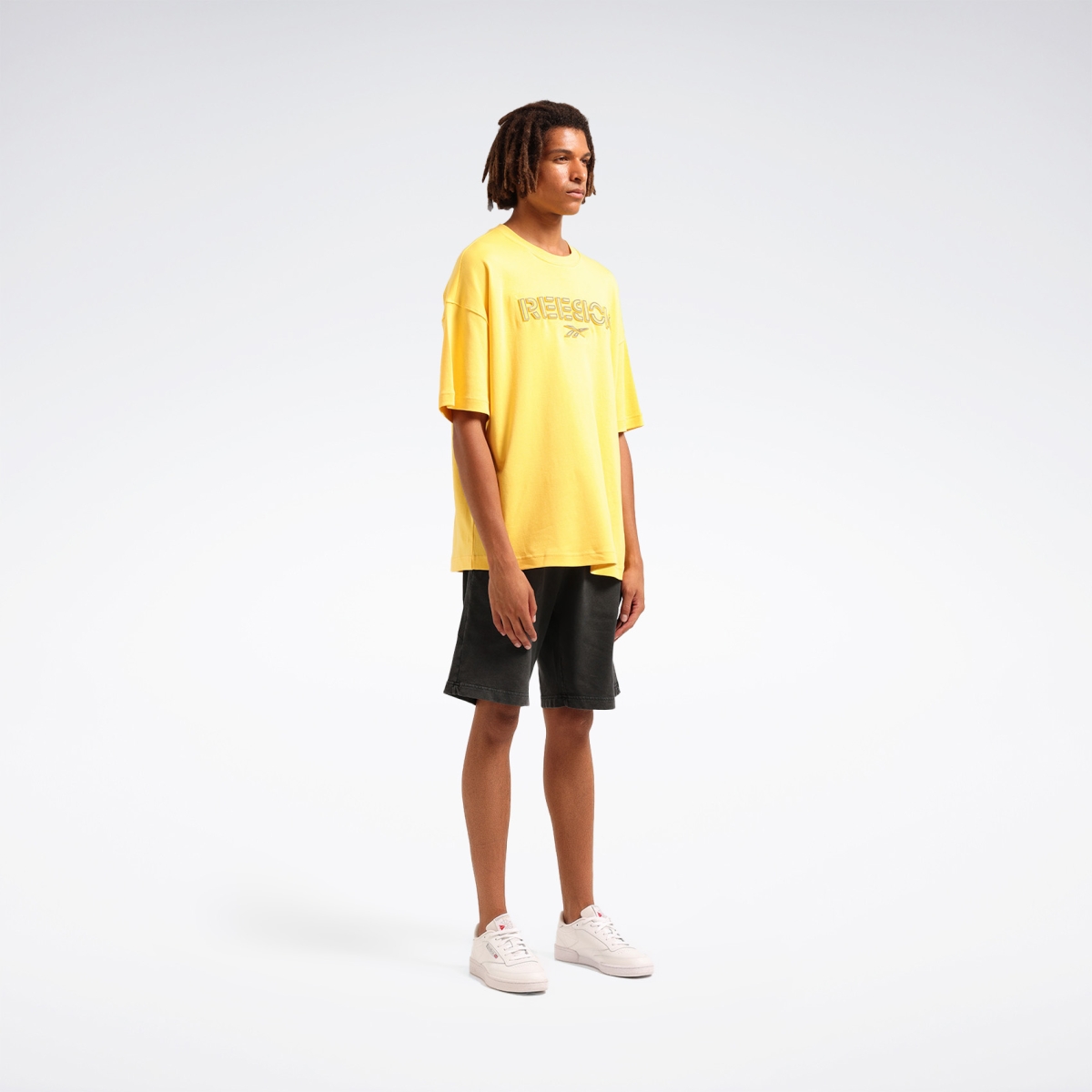 Reebok DEYNA TEE Sarı Erkek Kısa Kol T-Shirt