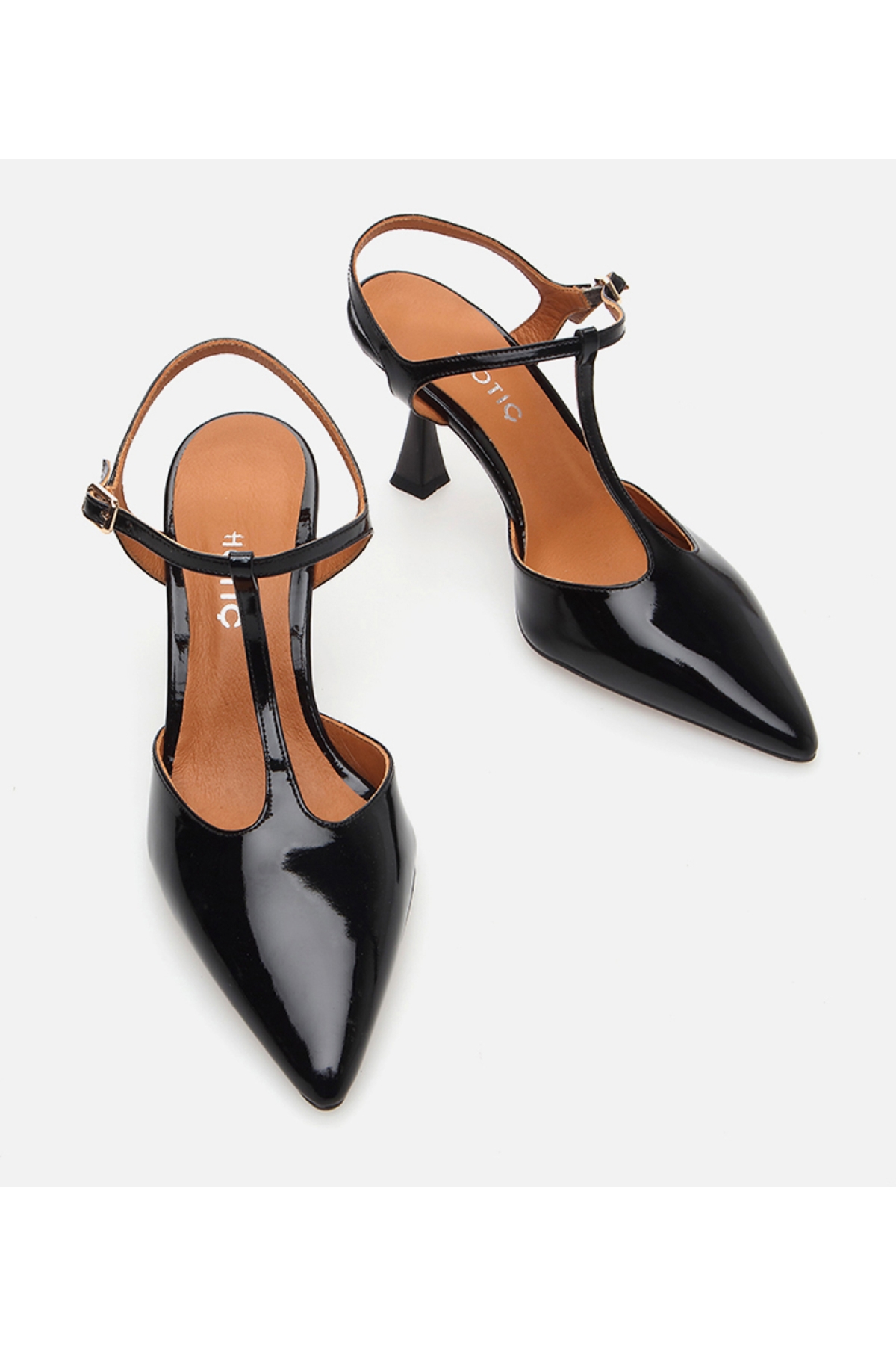 Kadın Deri Siyah İnce Topuklu Stiletto - Görsel 4