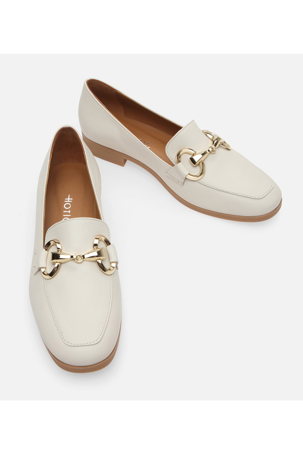 Kadın Deri Ekru Loafer - Görsel 5